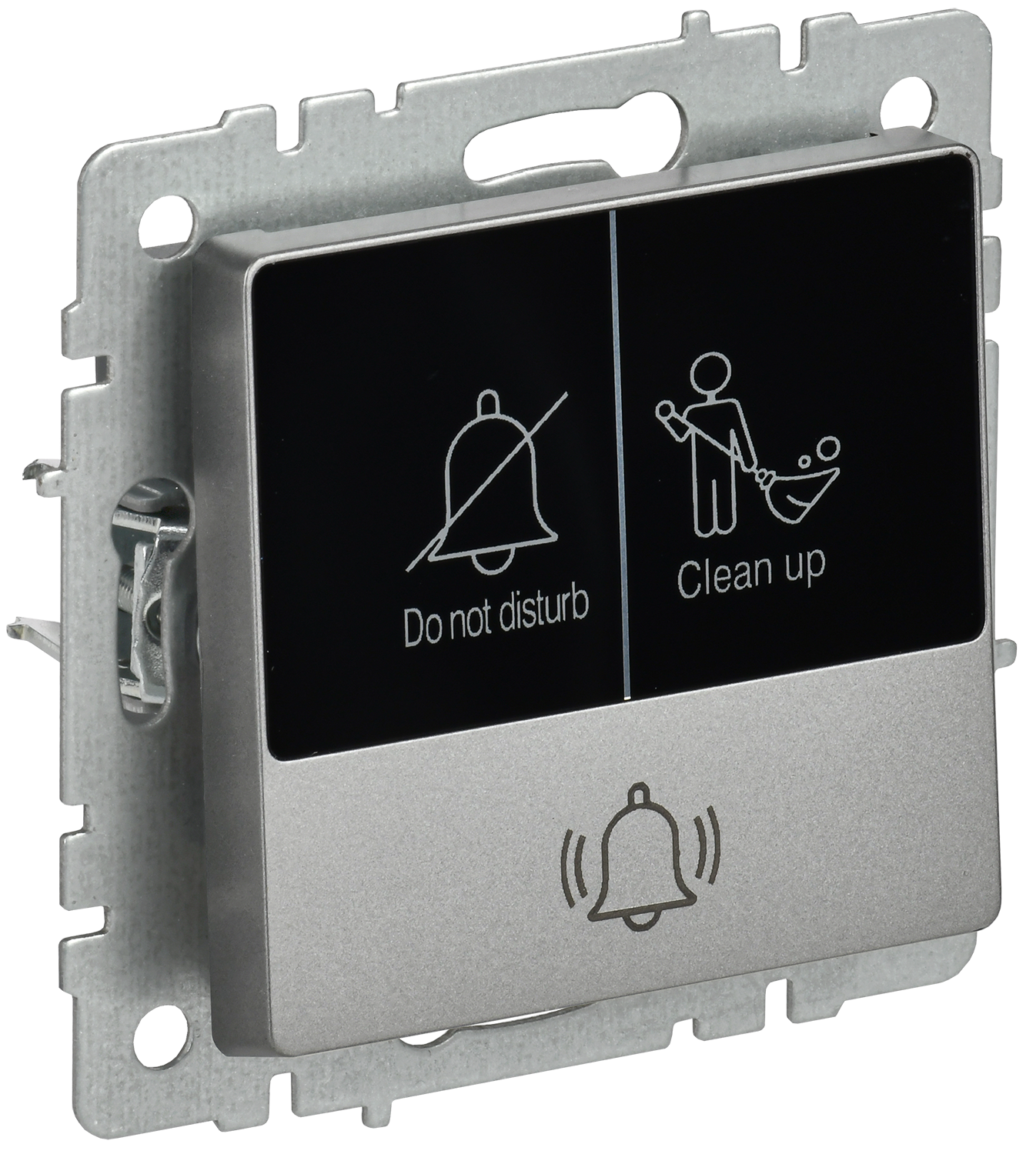 BRITE Кнопка звонка с индикацией для отелей 10А ВС10-1-9-БрС сталь IEK