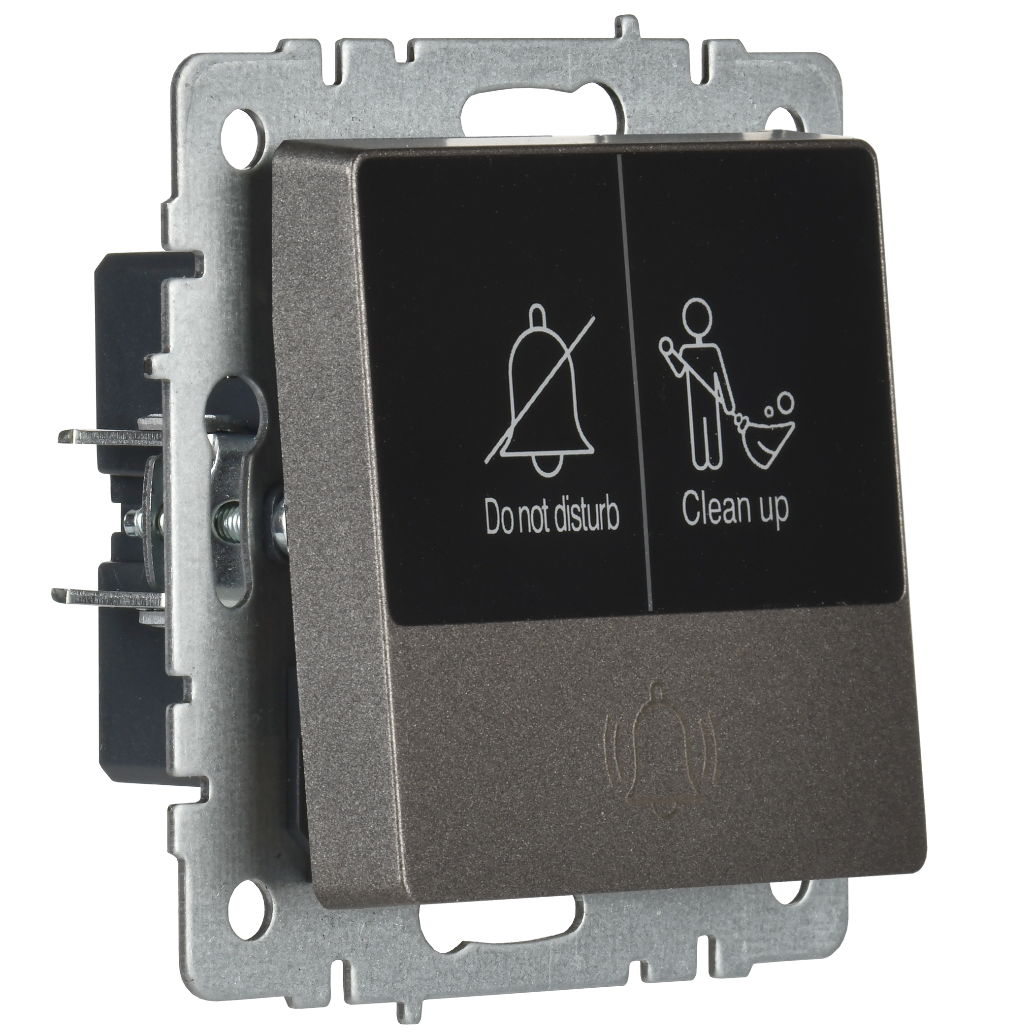 BRITE Кнопка звонка с индикацией для отелей 10А ВС10-1-9-БрТБ темная бронза IEK