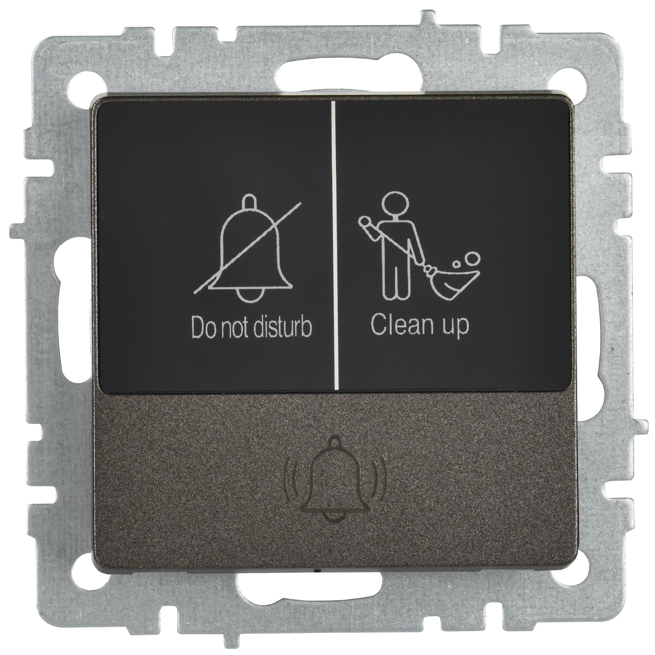 BRITE Кнопка звонка с индикацией для отелей 10А ВС10-1-9-БрТБ темная бронза IEK