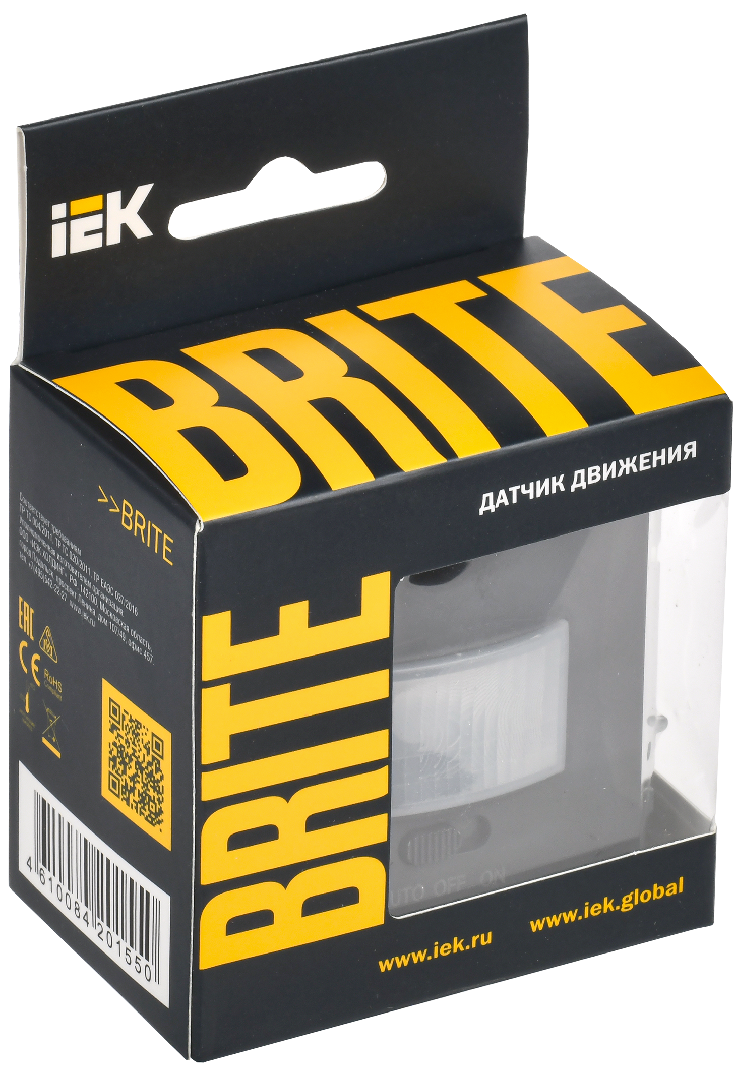BRITE Датчик движения ДС10-1-БрГ графит IEK