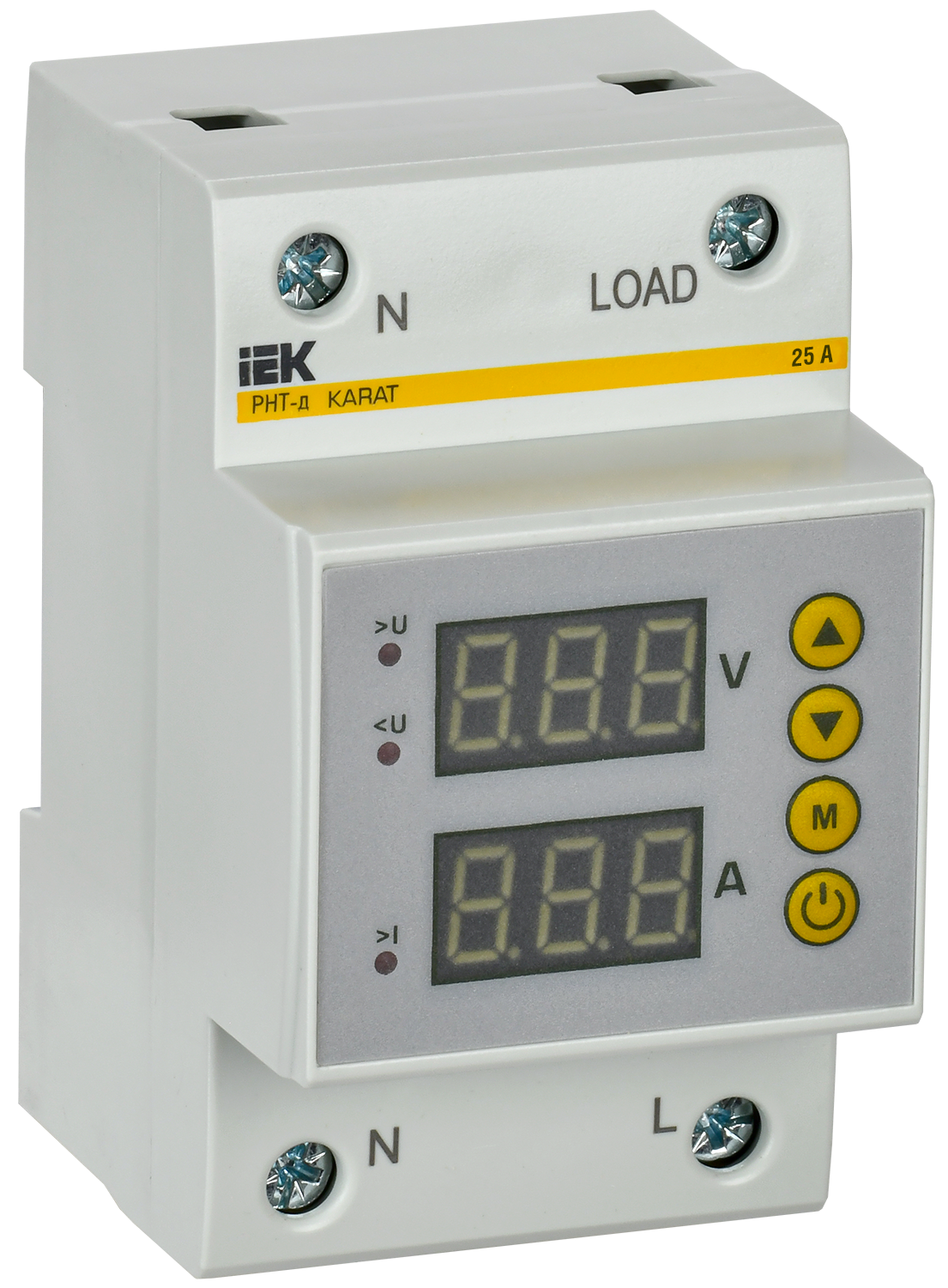 Реле напряжения и тока РНТ-д однофазное 54мм 25А IEK