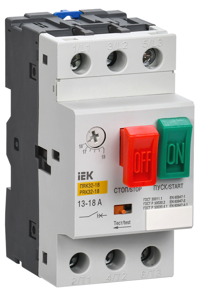 Пускатель ПРК32-18 In=18A Ir=13-18A Ue 660В IEK