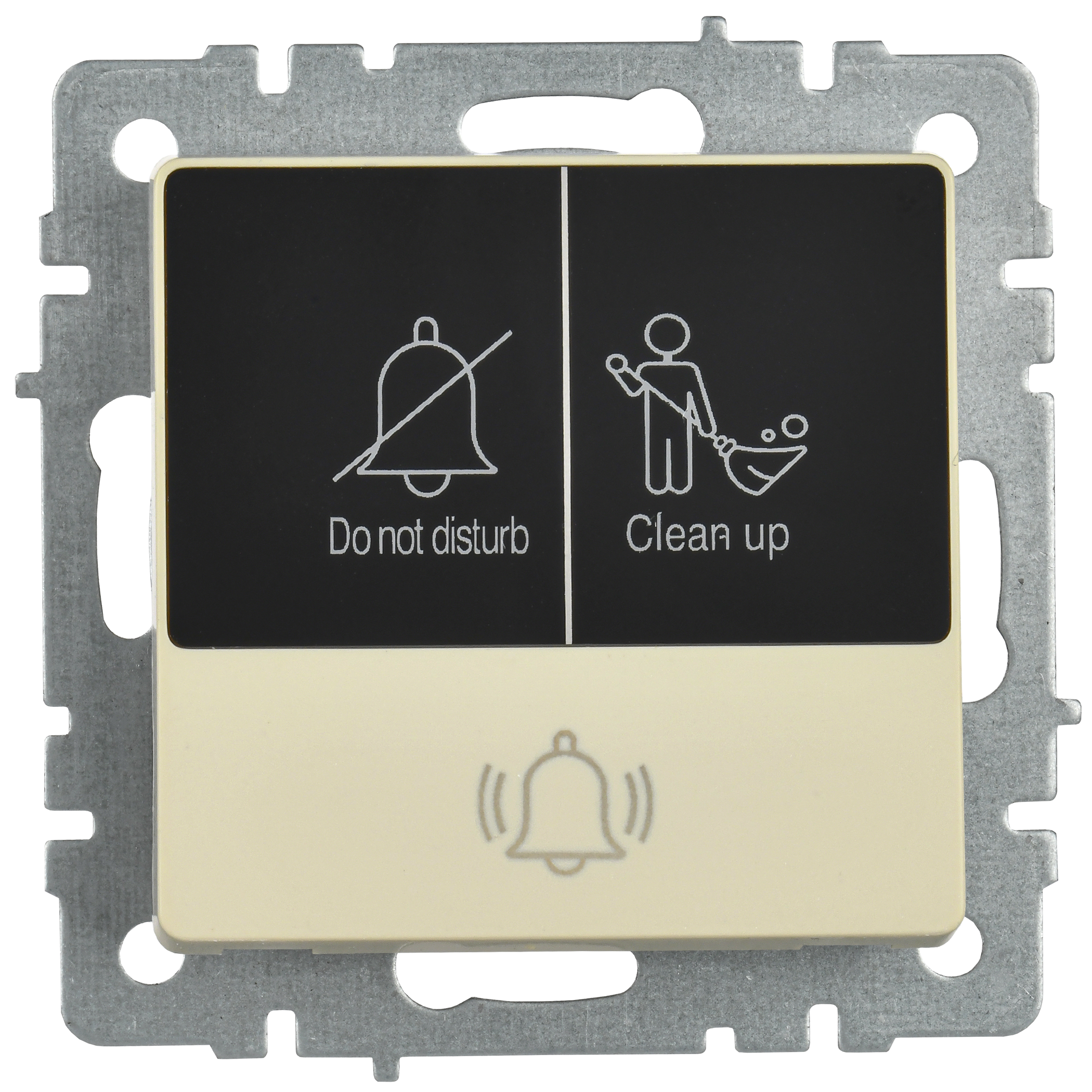 BRITE Кнопка звонка с индикацией для отелей 10А ВС10-1-9-БрКр бежевый IEK