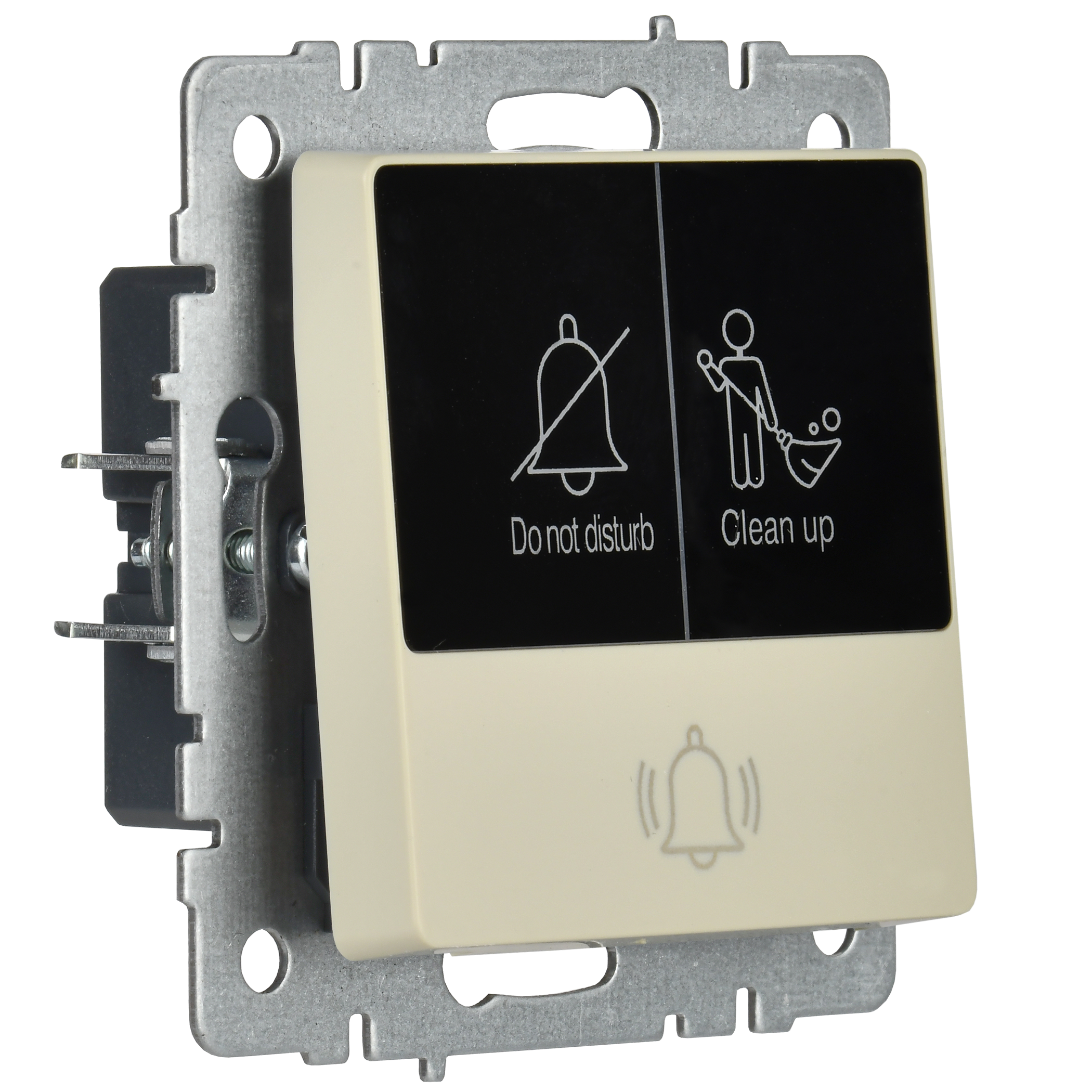 BRITE Кнопка звонка с индикацией для отелей 10А ВС10-1-9-БрКр бежевый IEK