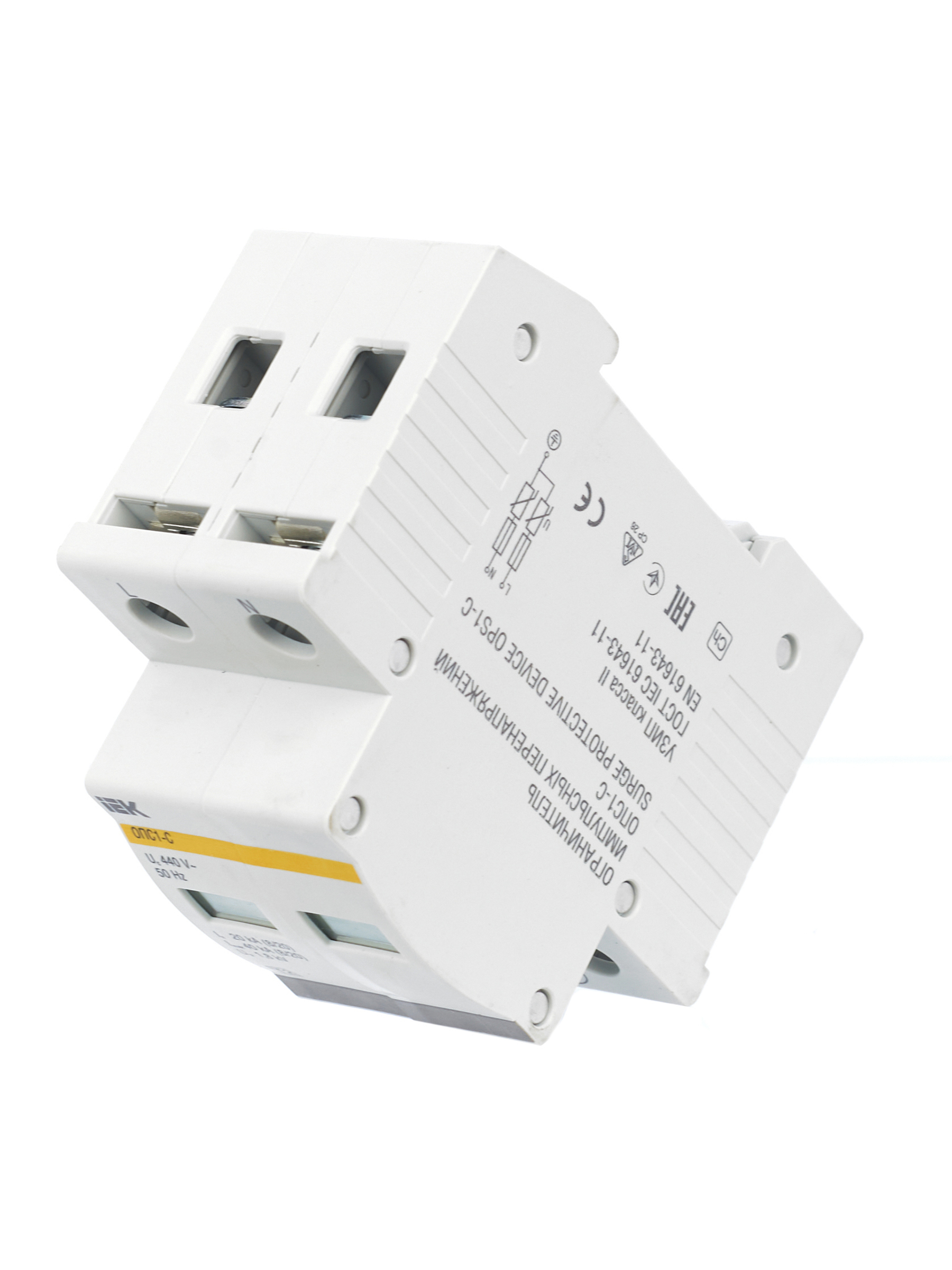 KARAT Ограничитель импульсного перенапряжения ОПС1-C 2P In=20кА Un=400В Im=40кА IEK