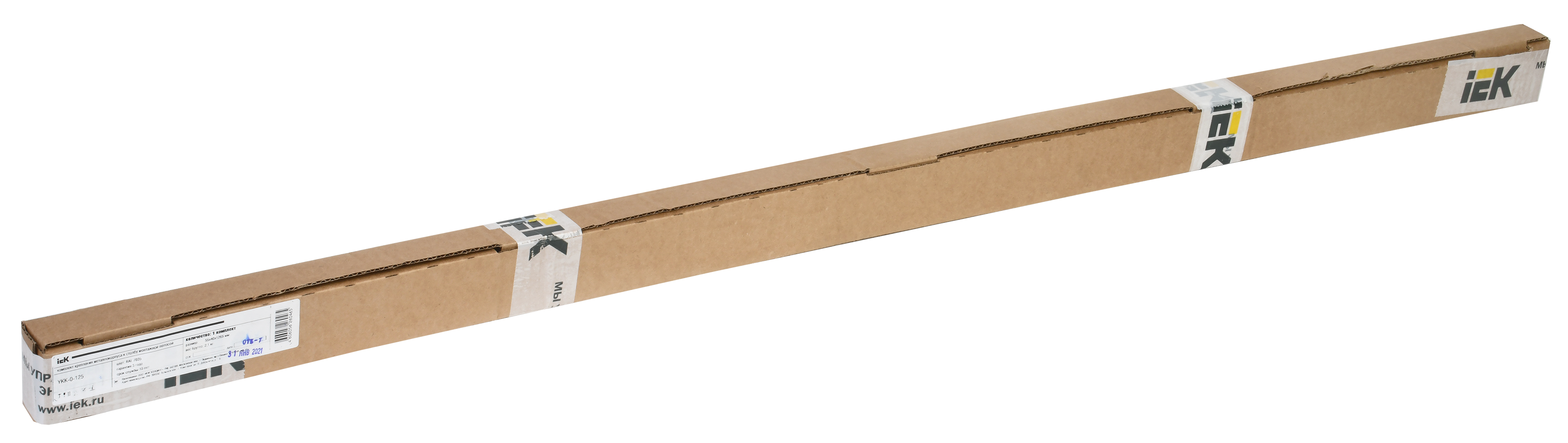 Комплект крепления металлокорпуса к столбу монтажной полосой IEK