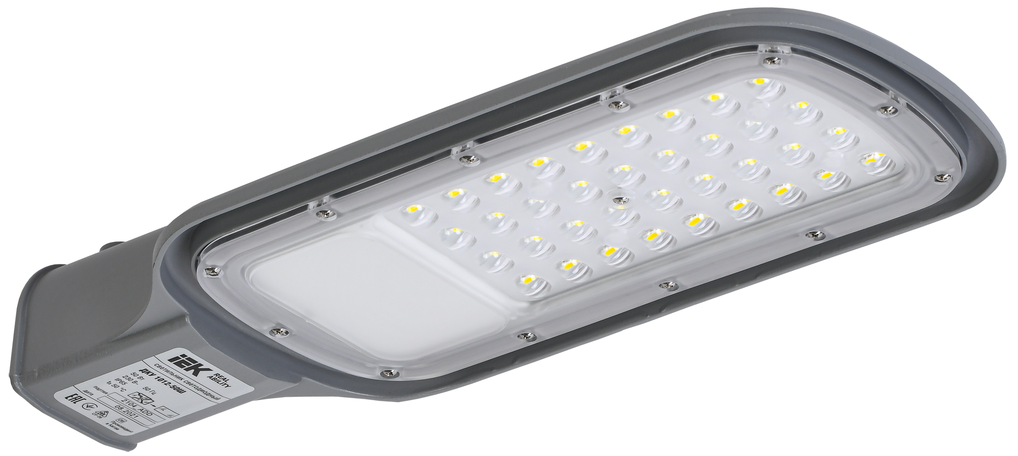 Светильник светодиодный консольный ДКУ 1012-50Ш 5000К IP65 серый IEK