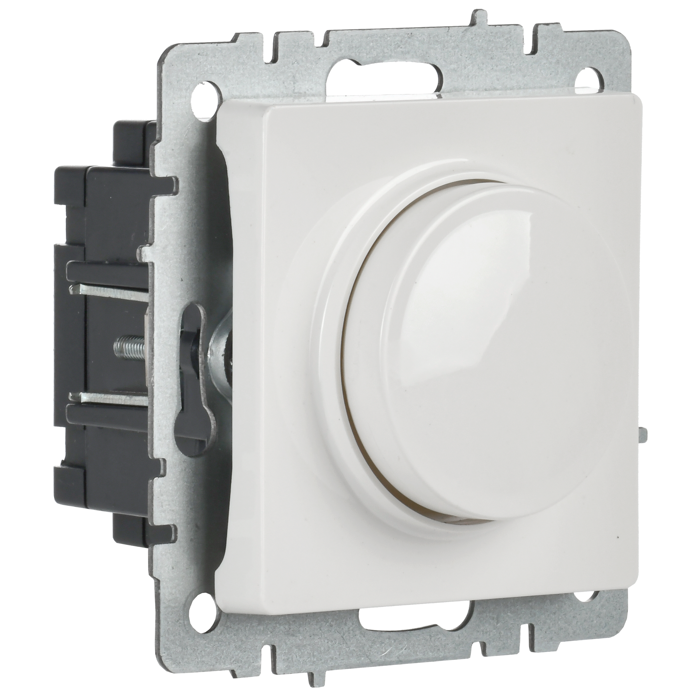 BRITE Светорегулятор поворотно-нажимной 600Вт СС10-1-0-БрБ белый IEK