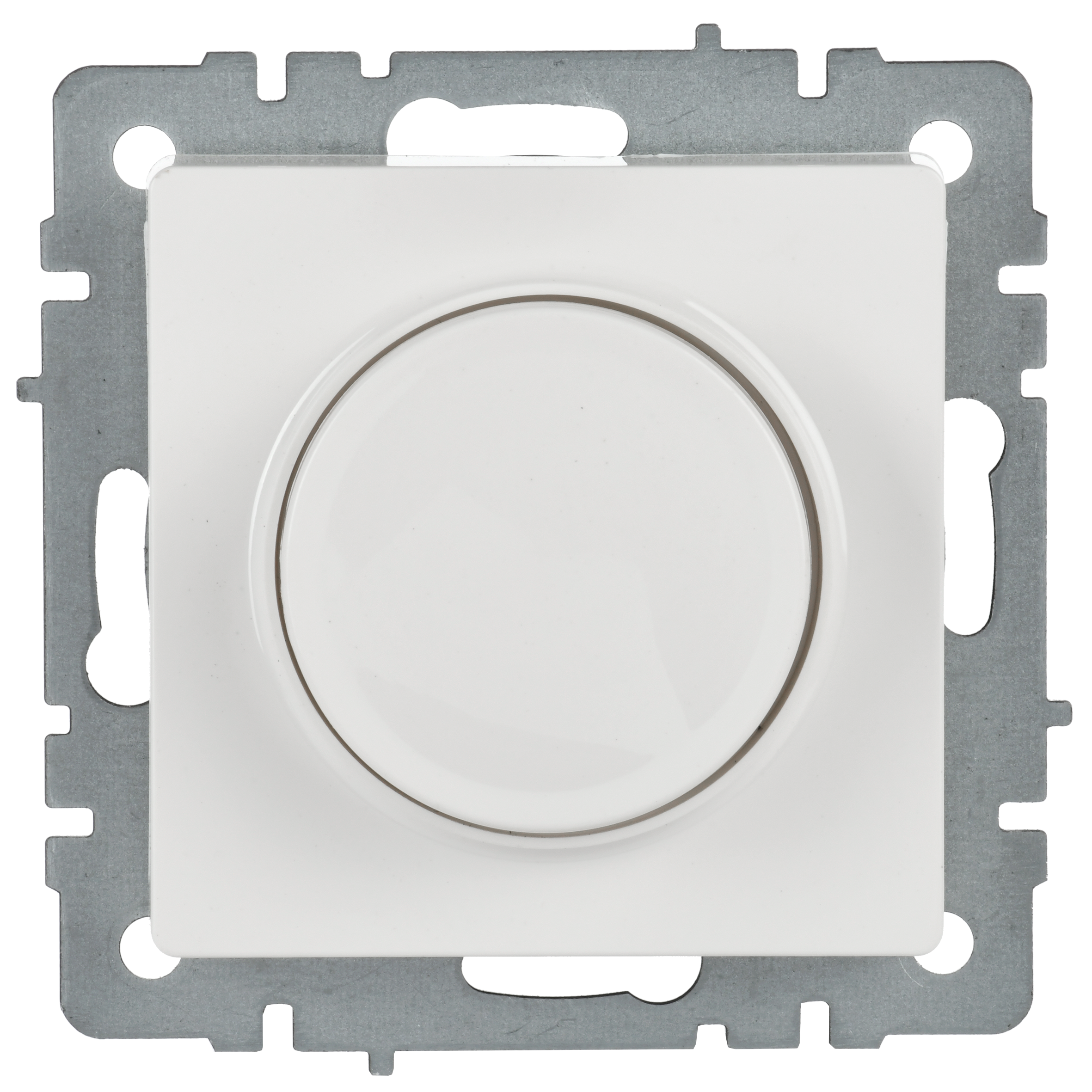 BRITE Светорегулятор поворотно-нажимной 600Вт СС10-1-0-БрБ белый IEK