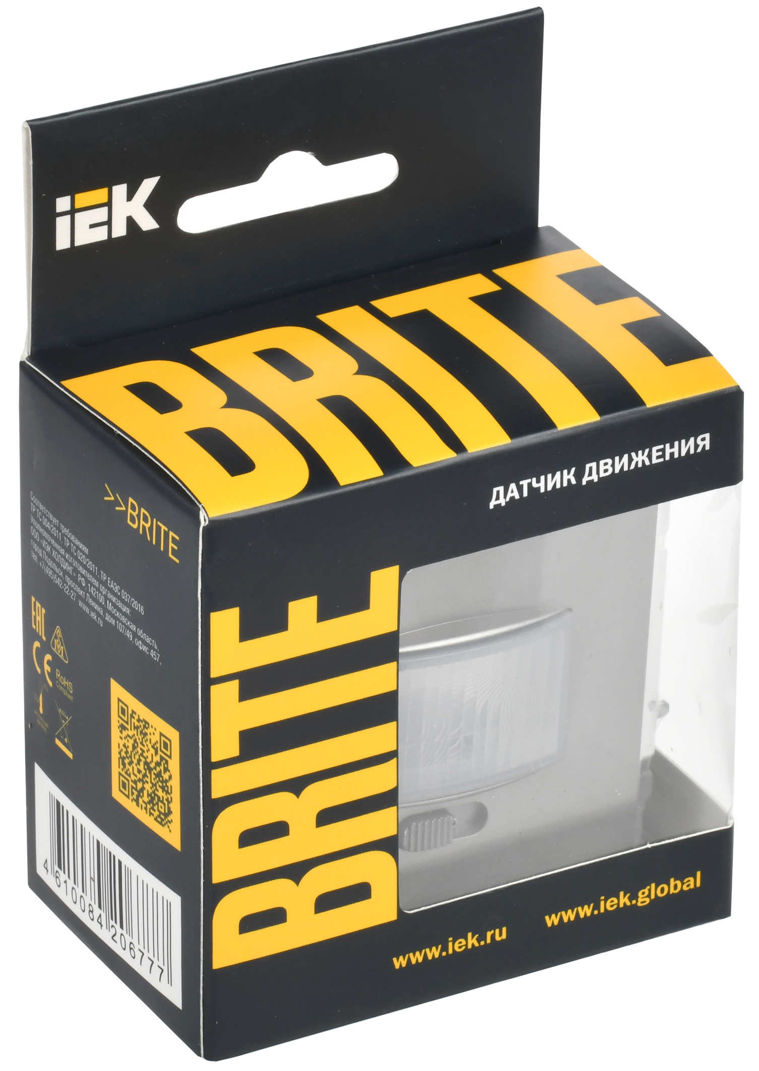 BRITE Датчик движения ДС10-1-БрС сталь IEK