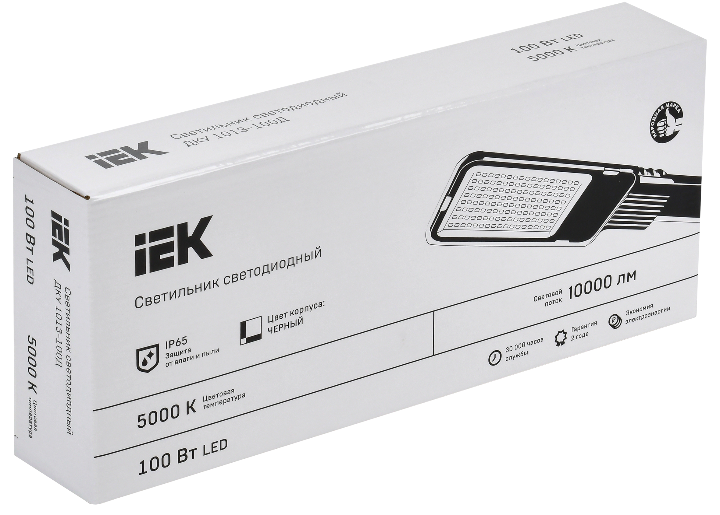 Светильник светодиодный консольный ДКУ 1013-100Д 5000К IP65 IEK