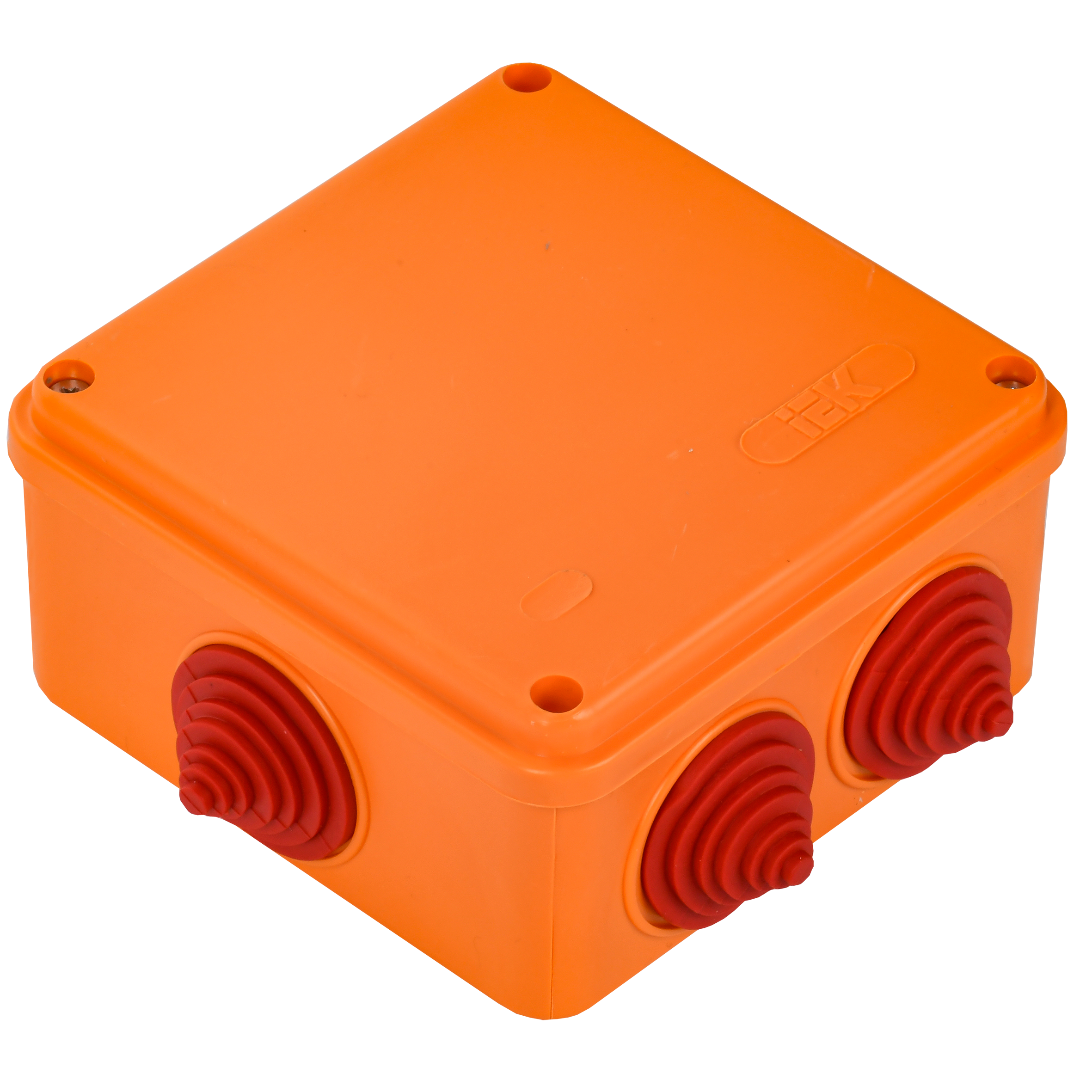 Коробка распаячная огнестойкая ПС безгалогенная (HF) 100х100х50мм 6P 4мм2 IP55 6 вводов IEK