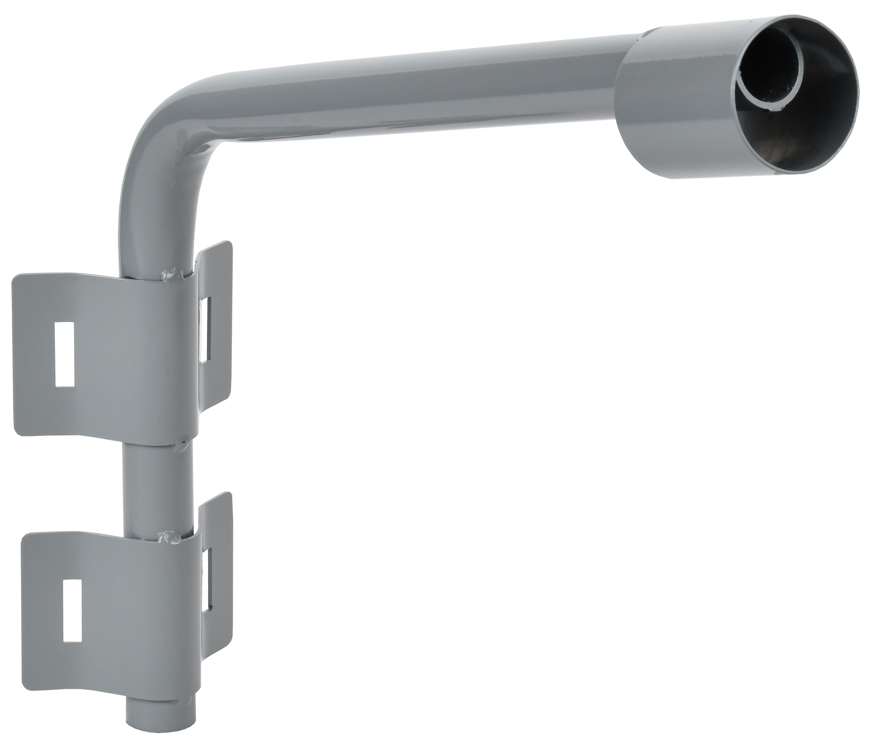 Кронштейн КР-2 D=60мм L=500мм под монтажную ленту 2 хомута серый IEK