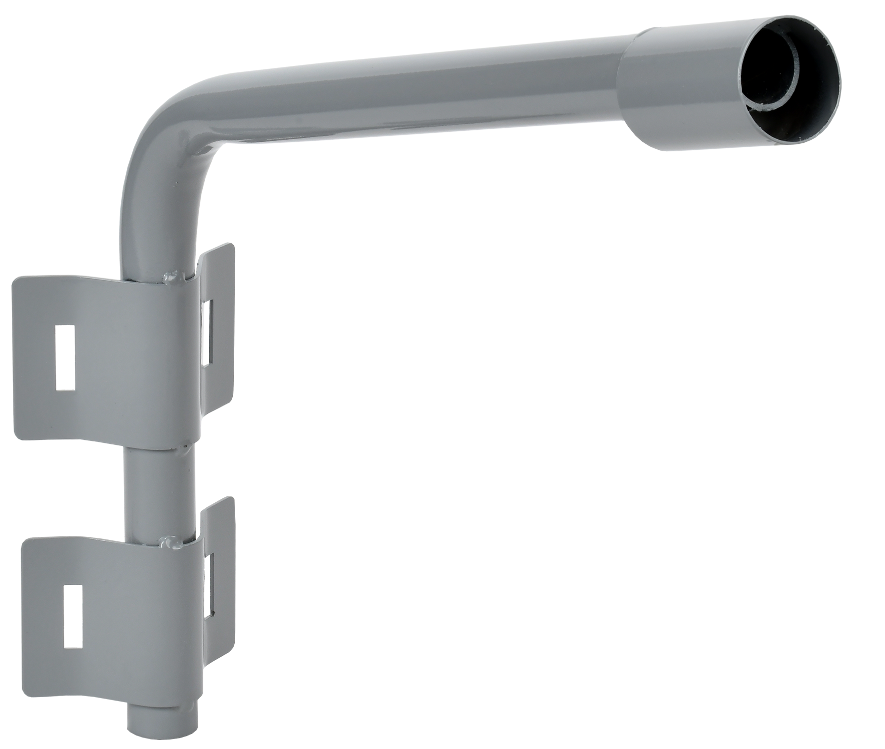 Кронштейн КР-2 D=48мм L=500мм под монтажную ленту 2 хомута серый IEK