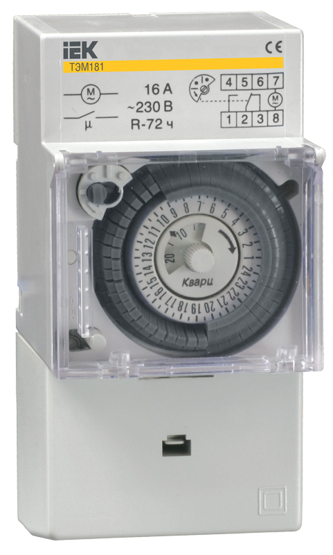 KARAT Таймер ТЭМ181 аналоговый 16А 230В на DIN-рейку IEK