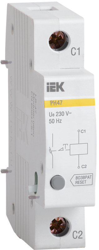 Расцепитель независимый РН47 новая серия на DIN-рейку IEK