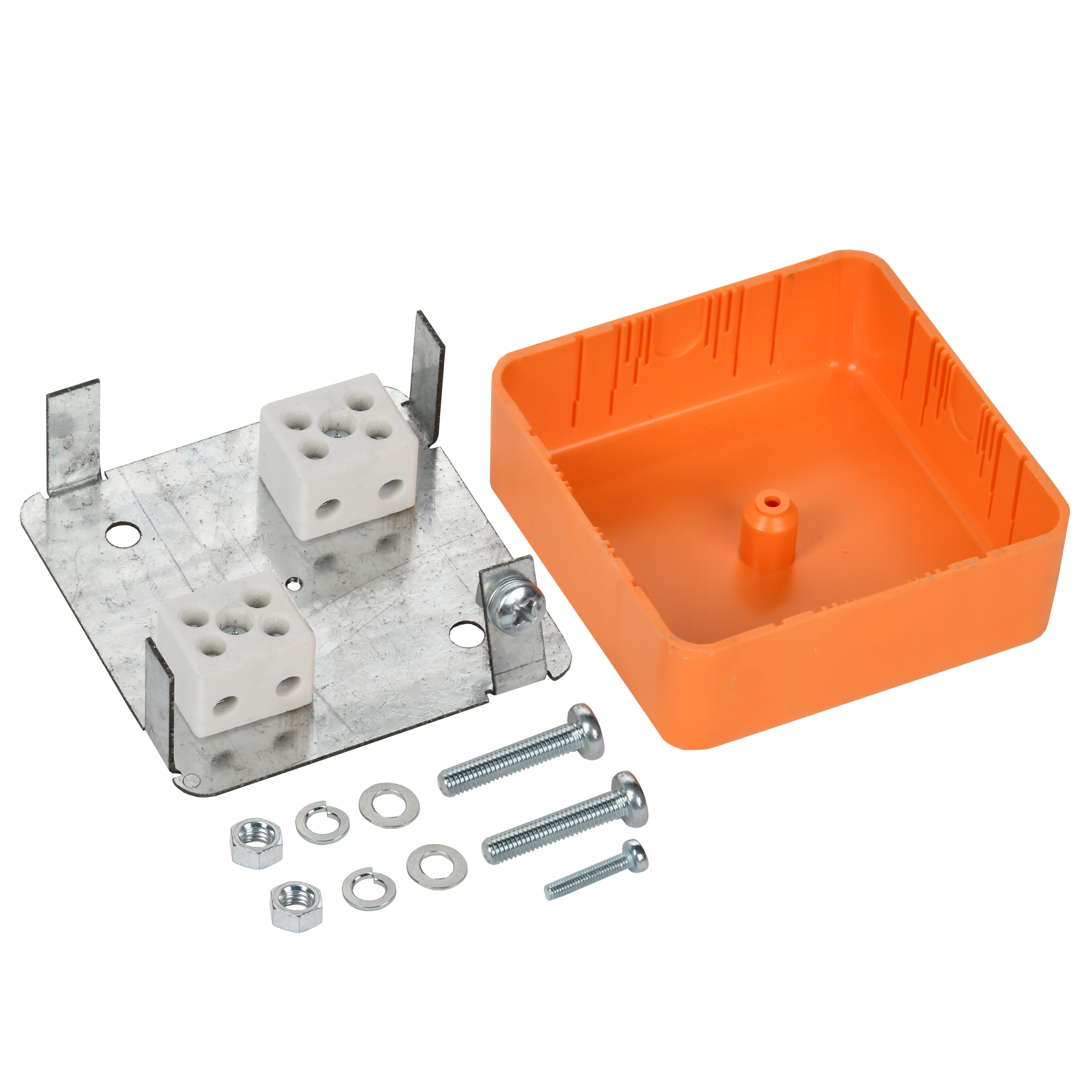 Коробка распаячная огнестойкая ПС безгалогенная (HF) 75х75х28мм 4P 4мм2 IP44 IEK