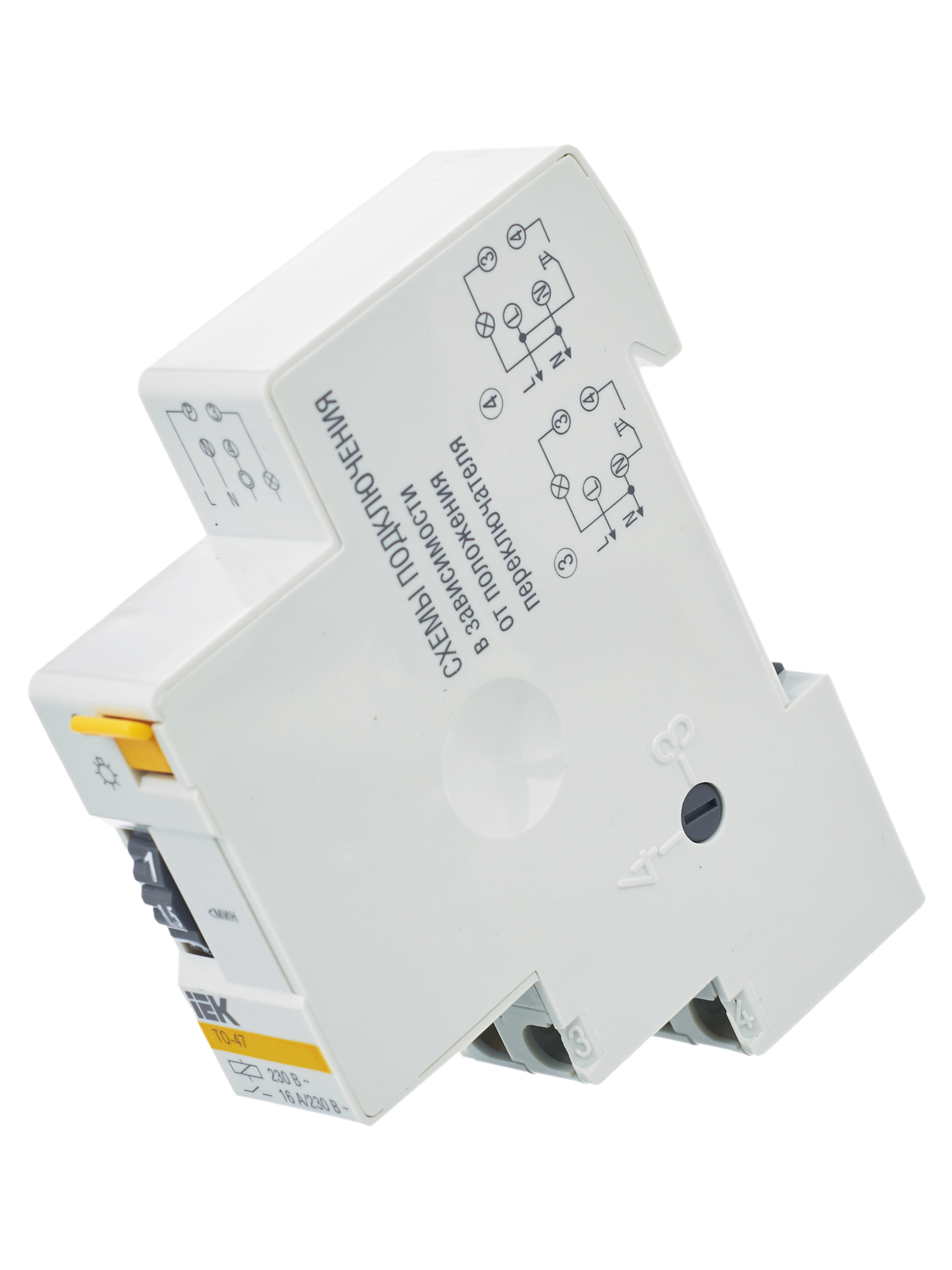 Таймер ТО47 освещения 16А 230В на DIN-рейку IEK