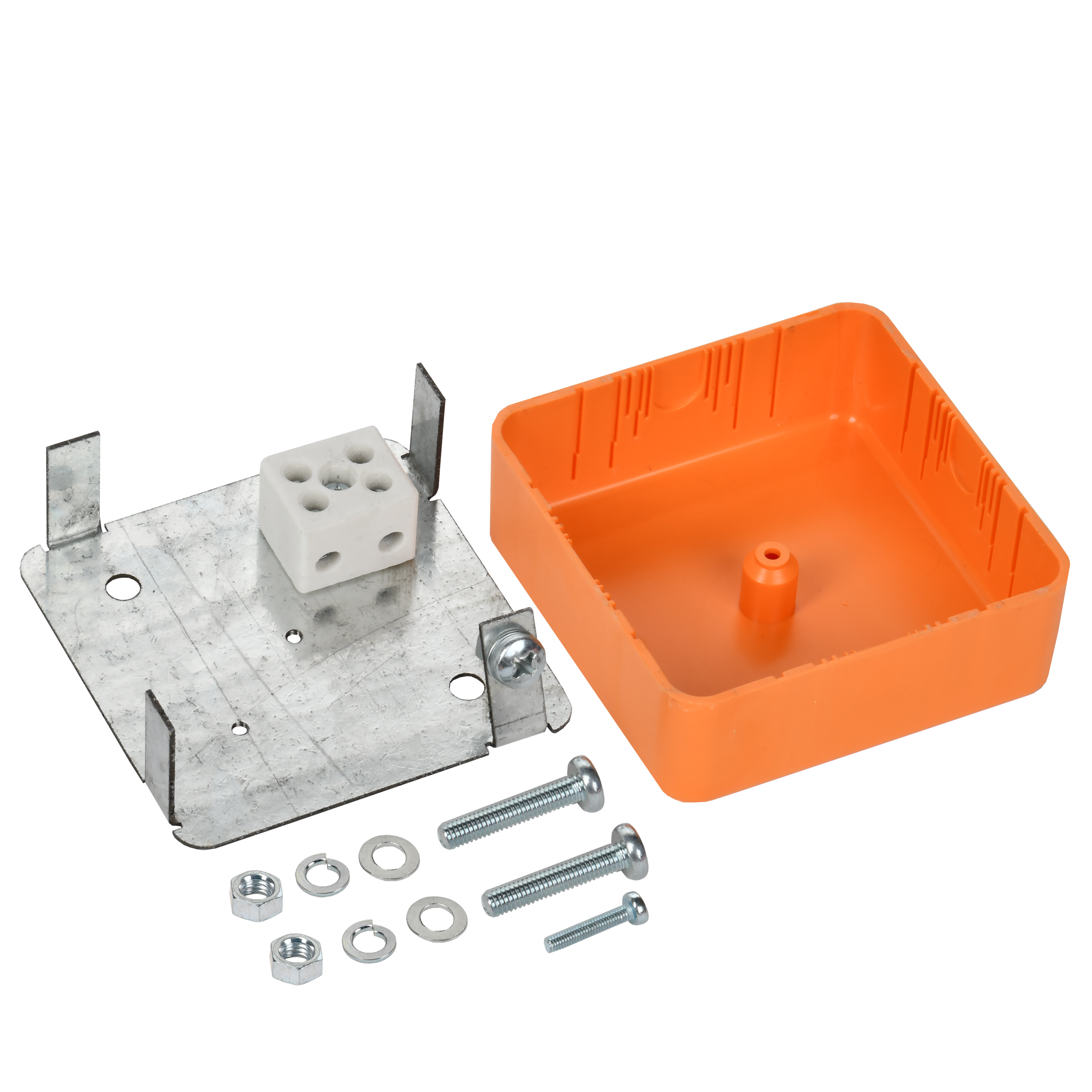 Коробка распаячная огнестойкая ПС безгалогенная (HF) 75х75х28мм 2P 4мм2 IP44 IEK