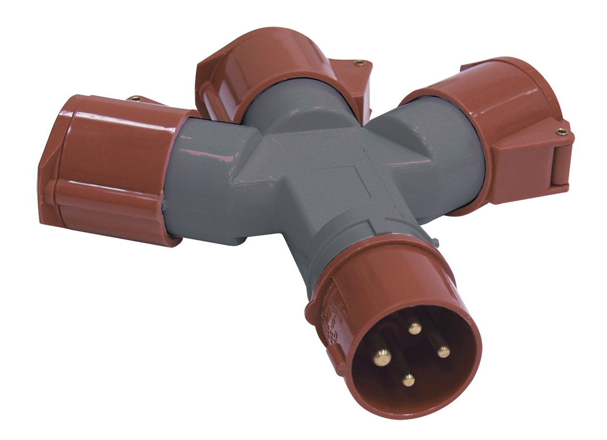 Адаптер трехлучевой ССИ-1013-214 3Р+РЕ 16А 380-415В IP44 IEK