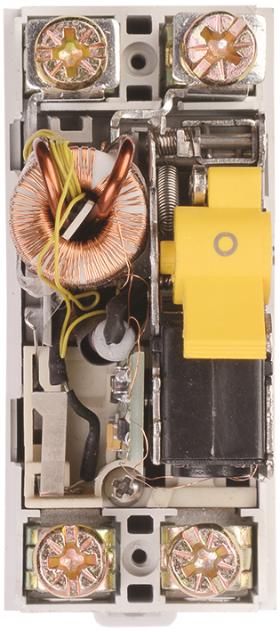 Электромеханическая схема без электронных компонентов. Не имеет собственного потребления электроэнер