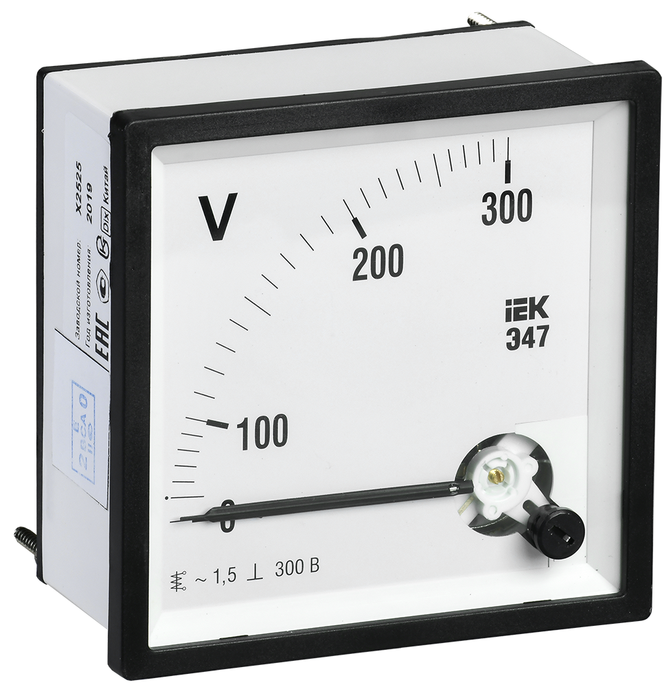 Вольтметр аналоговый Э47 300В класс точности 1,5 96х96мм IEK