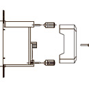 Монтажные элементы: гайки, винты крепления, пластиковые фиксаторы на панель щита, входящие в комплек