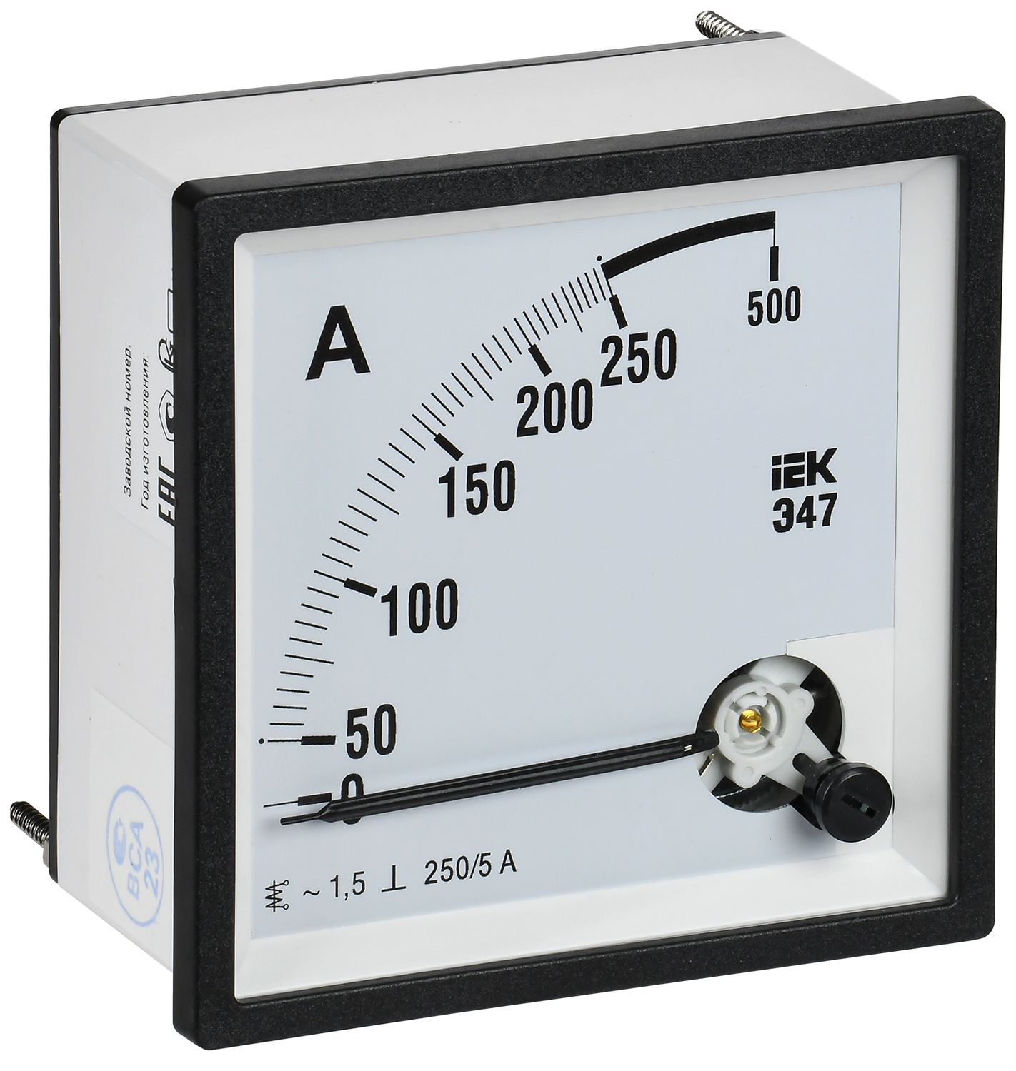 Амперметр Э47 250/5А класс точности 1,5 96х96мм IEK