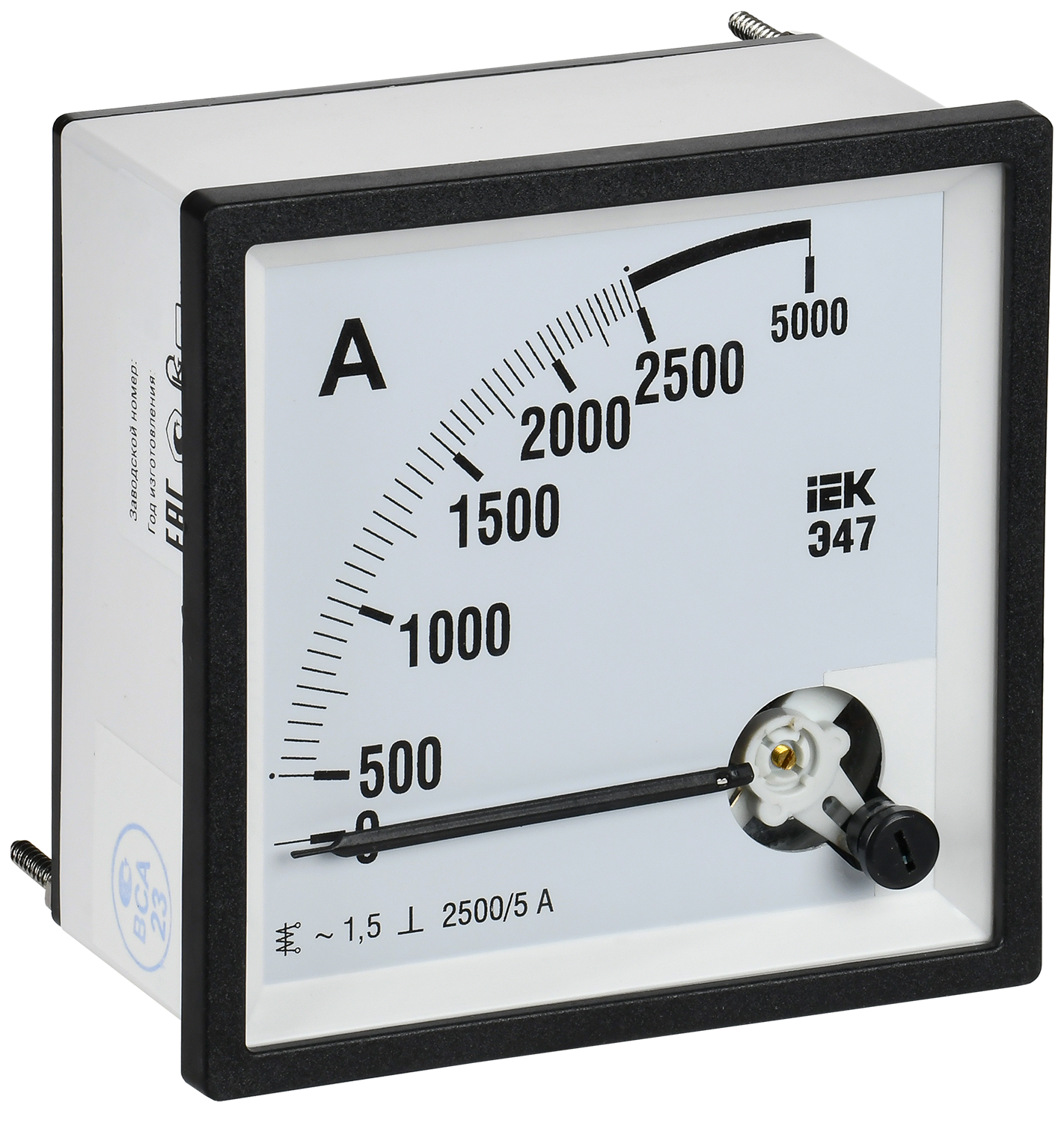 Амперметр Э47 2500/5А класс точности 1,5 96х96мм IEK