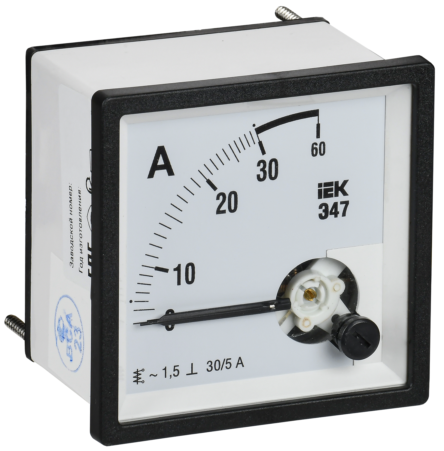 Амперметр Э47 30/5А класс точности 1,5 72х72мм IEK