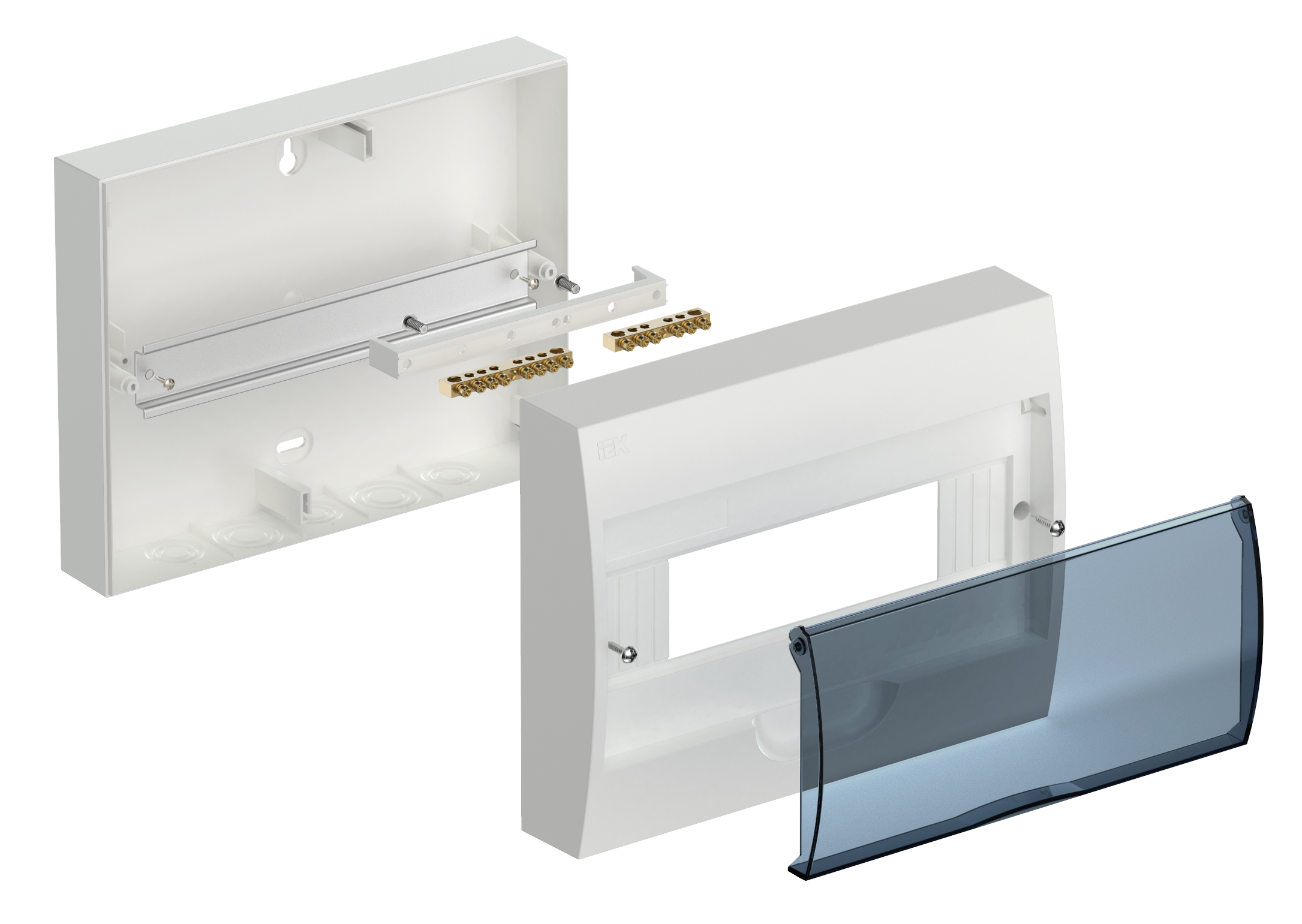 KREPTA 3 Корпус пластиковый ЩРН-П-12 IP41 белый IEK