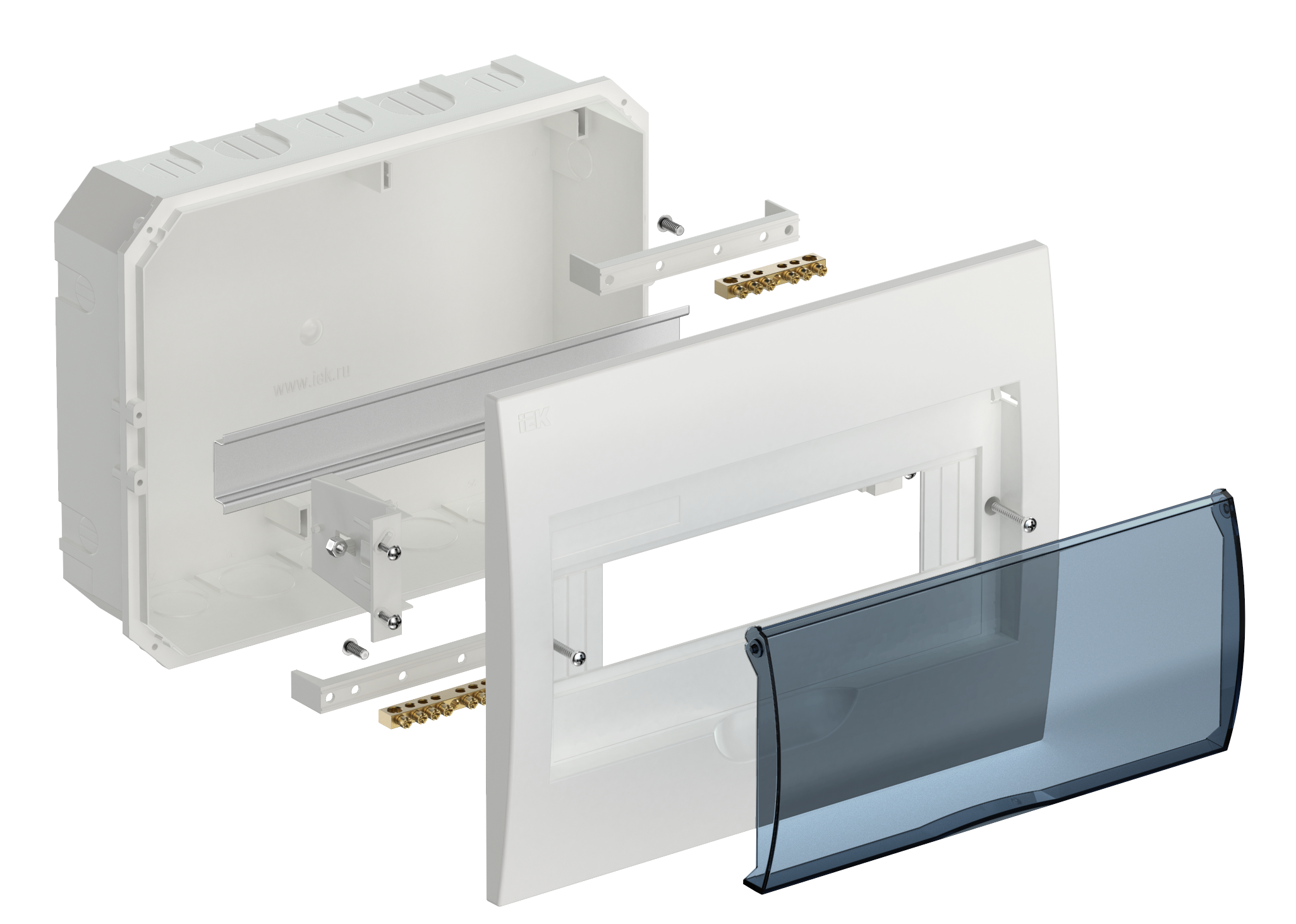 KREPTA 3 Корпус пластиковый ЩРВ-П-12 IP41 белый IEK