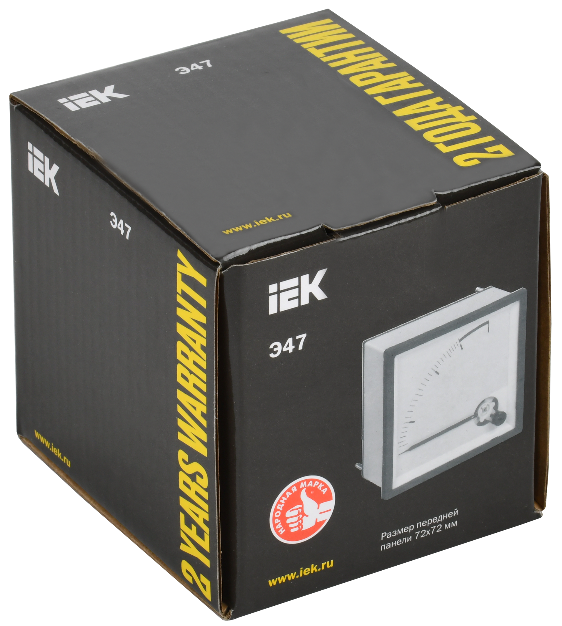 Амперметр Э47 2500/5А класс точности 1,5 72х72мм IEK