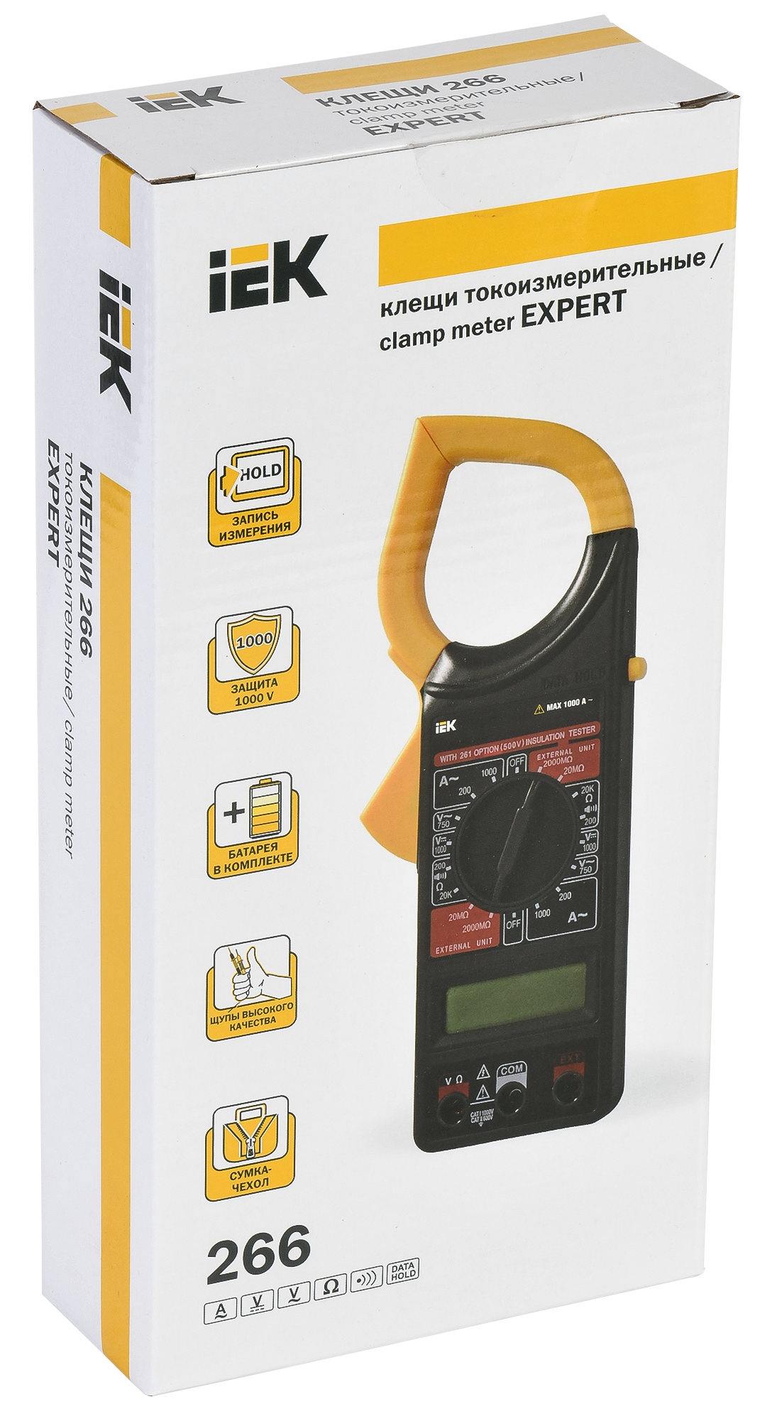 Клещи токоизмерительные EXPERT 266 IEK