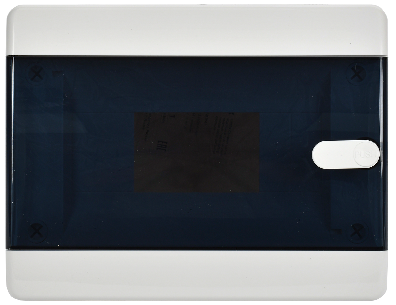 UNION Compact Корпус пластиковый ЩРН-П-8 IP41 черная прозрачная дверь IEK
