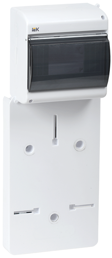 Панель для установки счетчика ПУ1/2-6 1-фазн. с боксом для автоматов модульных серий (6 мод.) с прозрачной крышкой (149х420х30мм) IEK