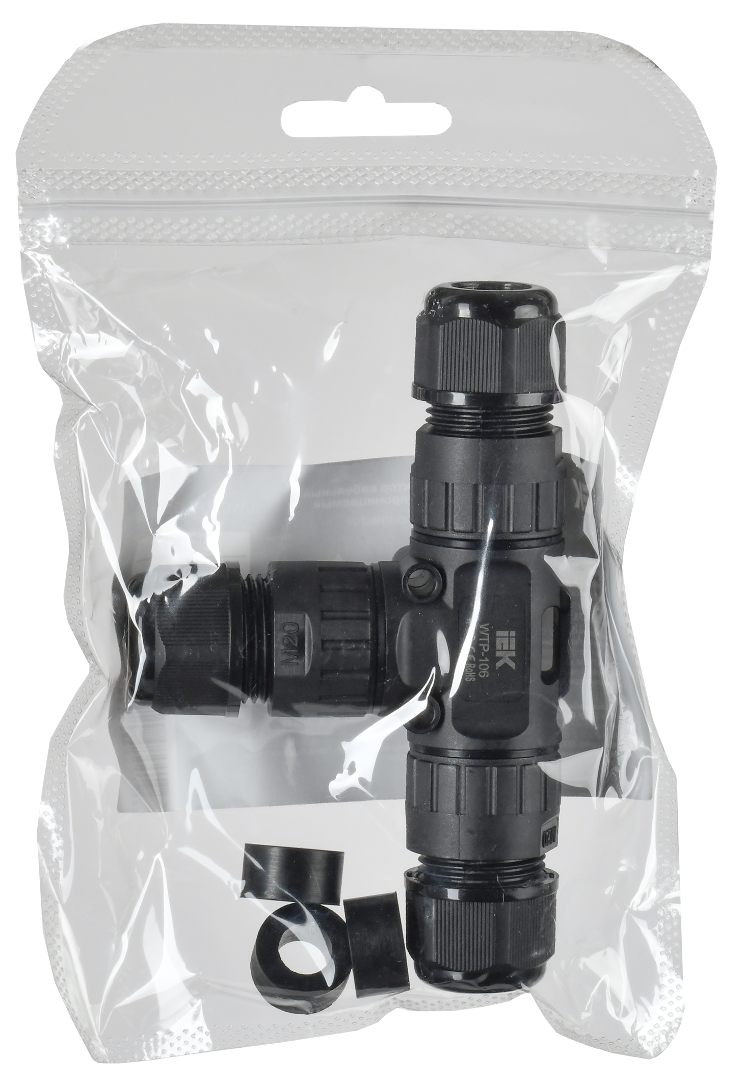 Коннектор кабельный герметичный WTP-106 3 PIN IP68 IEK