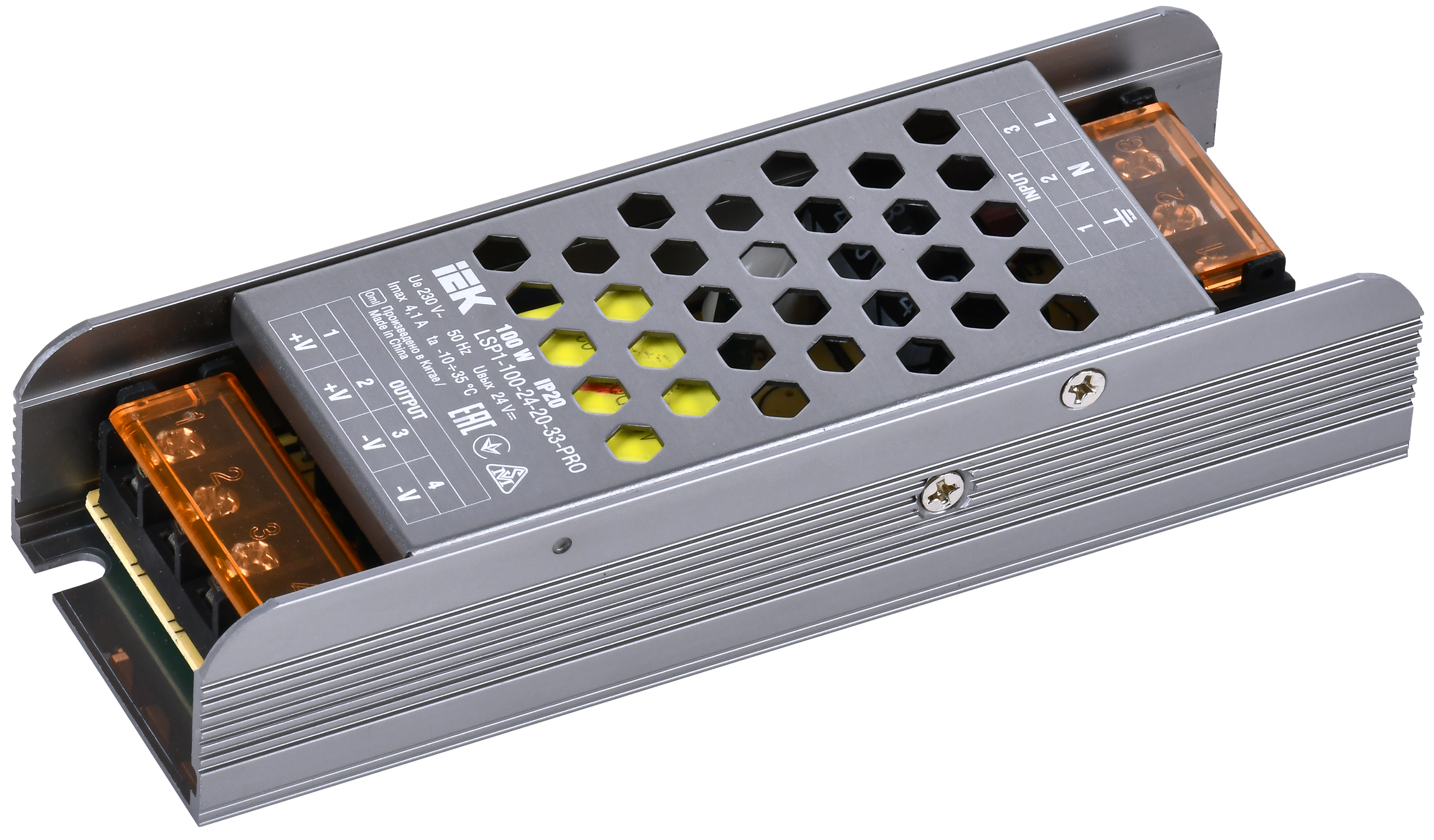 Драйвер LED ИПСН-PRO 100Вт 24В клеммы IP20 IEK