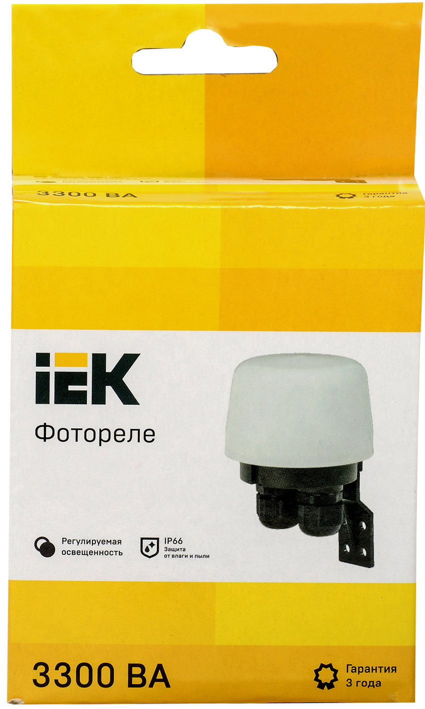 Фотореле ФР-604 3300ВА IP66 белый IEK