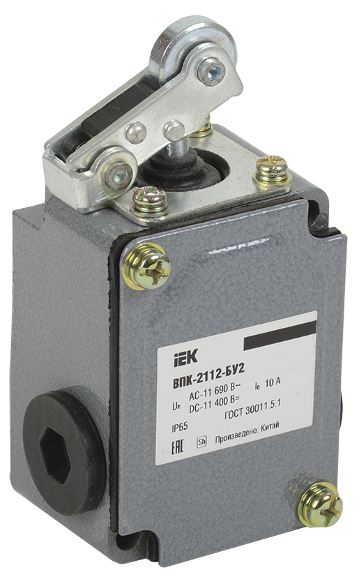 Выключатель концевой ВПК-2112-БУ2 рычаг с роликом IP65 IEK