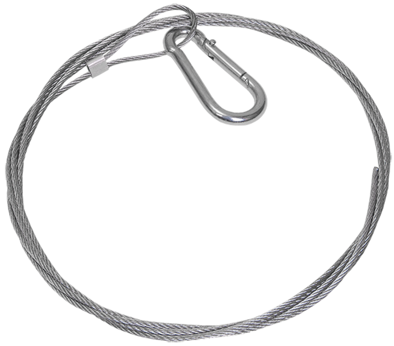 Трос стальной с карабином 10м IEK