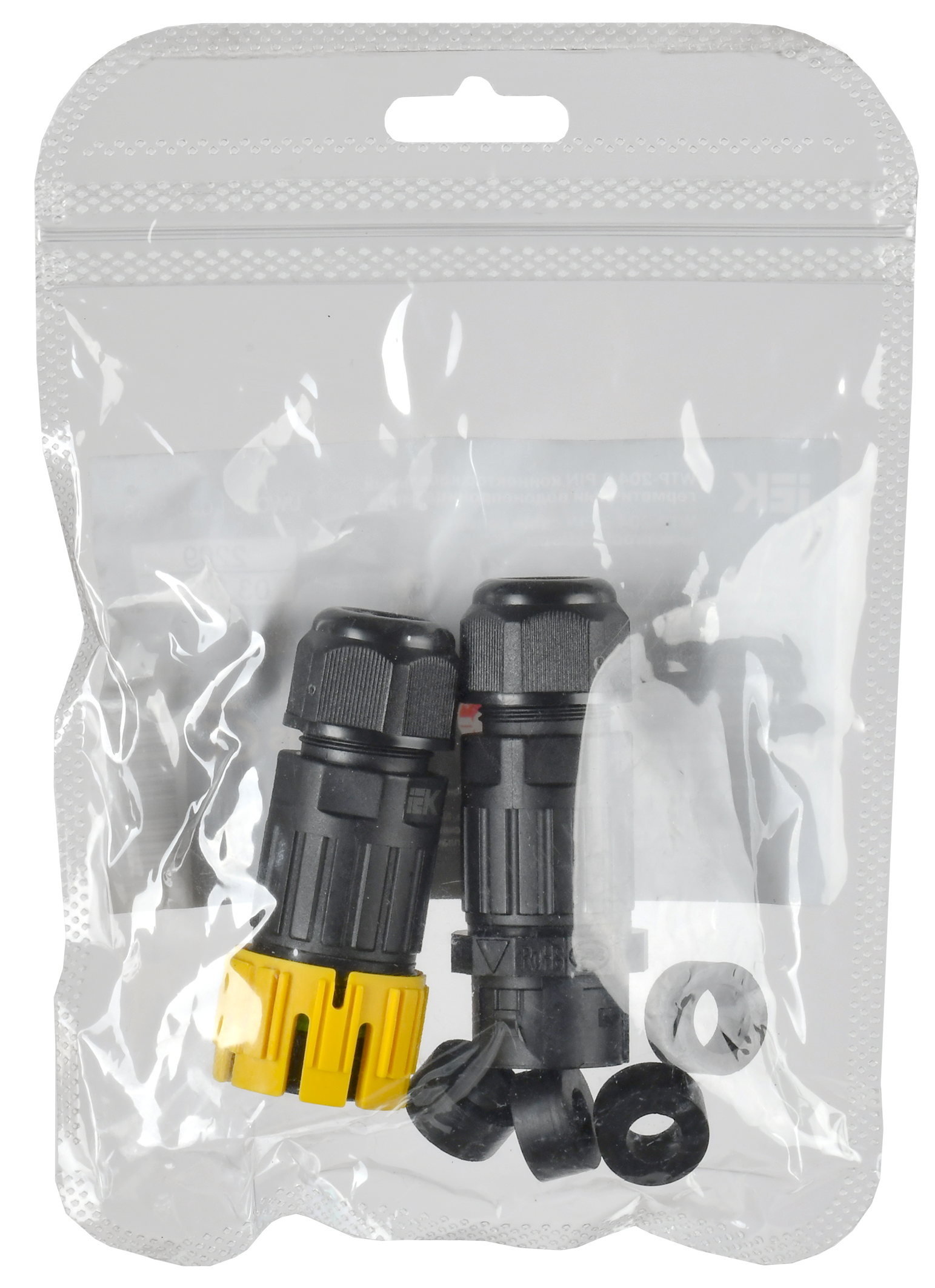 Коннектор кабельный герметичный WTP-204 3 PIN IP68 IEK