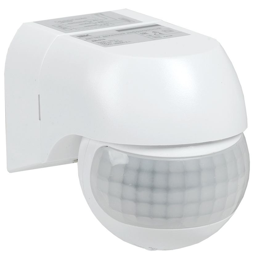 Датчик движения ДД-015 800Вт 180град 12м IP44 белый IEK