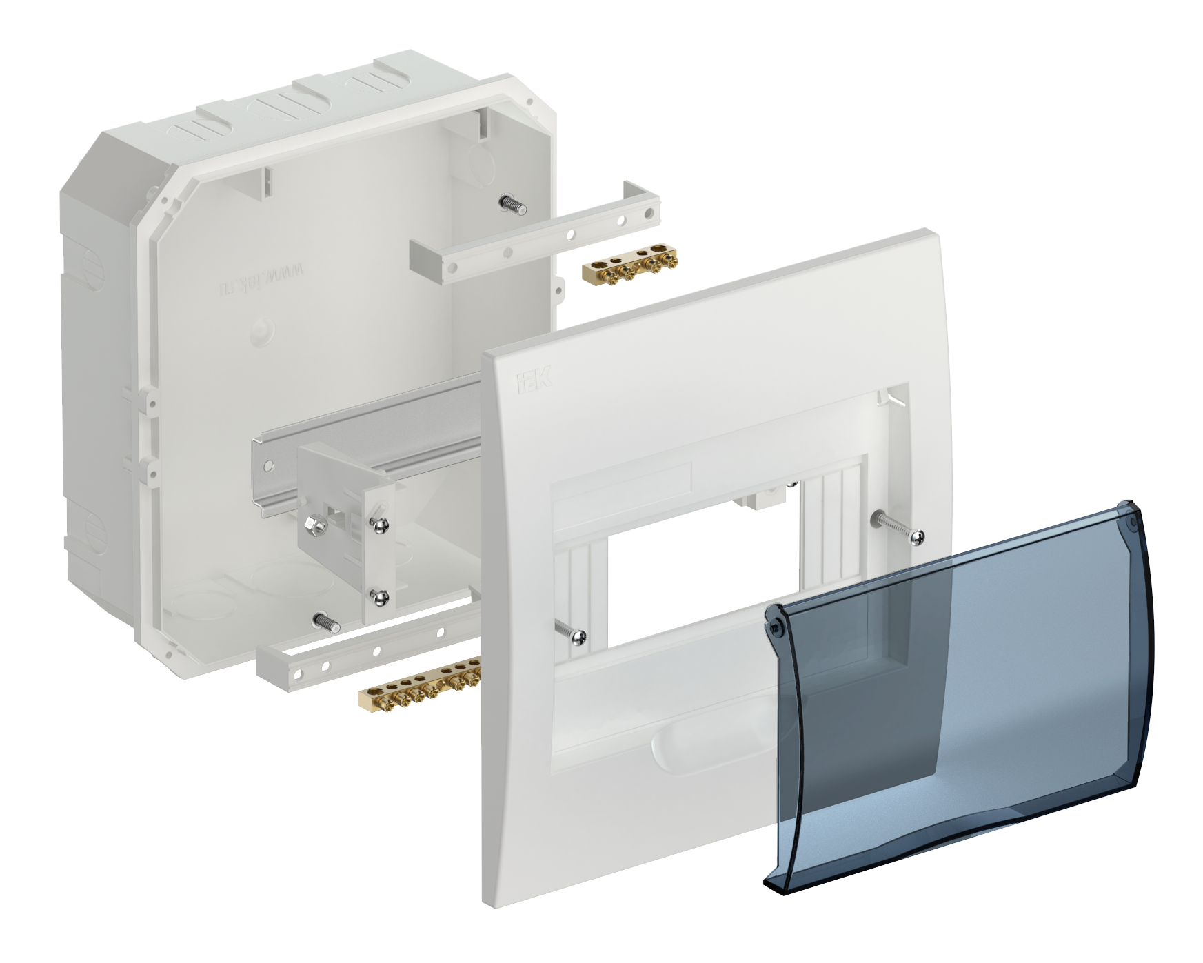 KREPTA 3 Корпус пластиковый ЩРВ-П-8 IP41 белый IEK