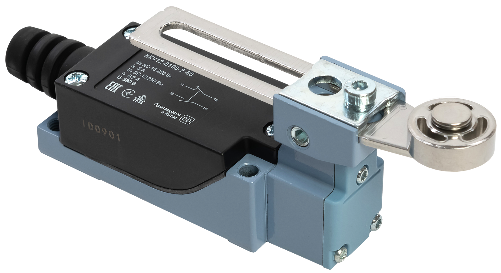 Выключатель концевой КВ-8108 регулируемый рычаг со стальным роликом IP65 IEK