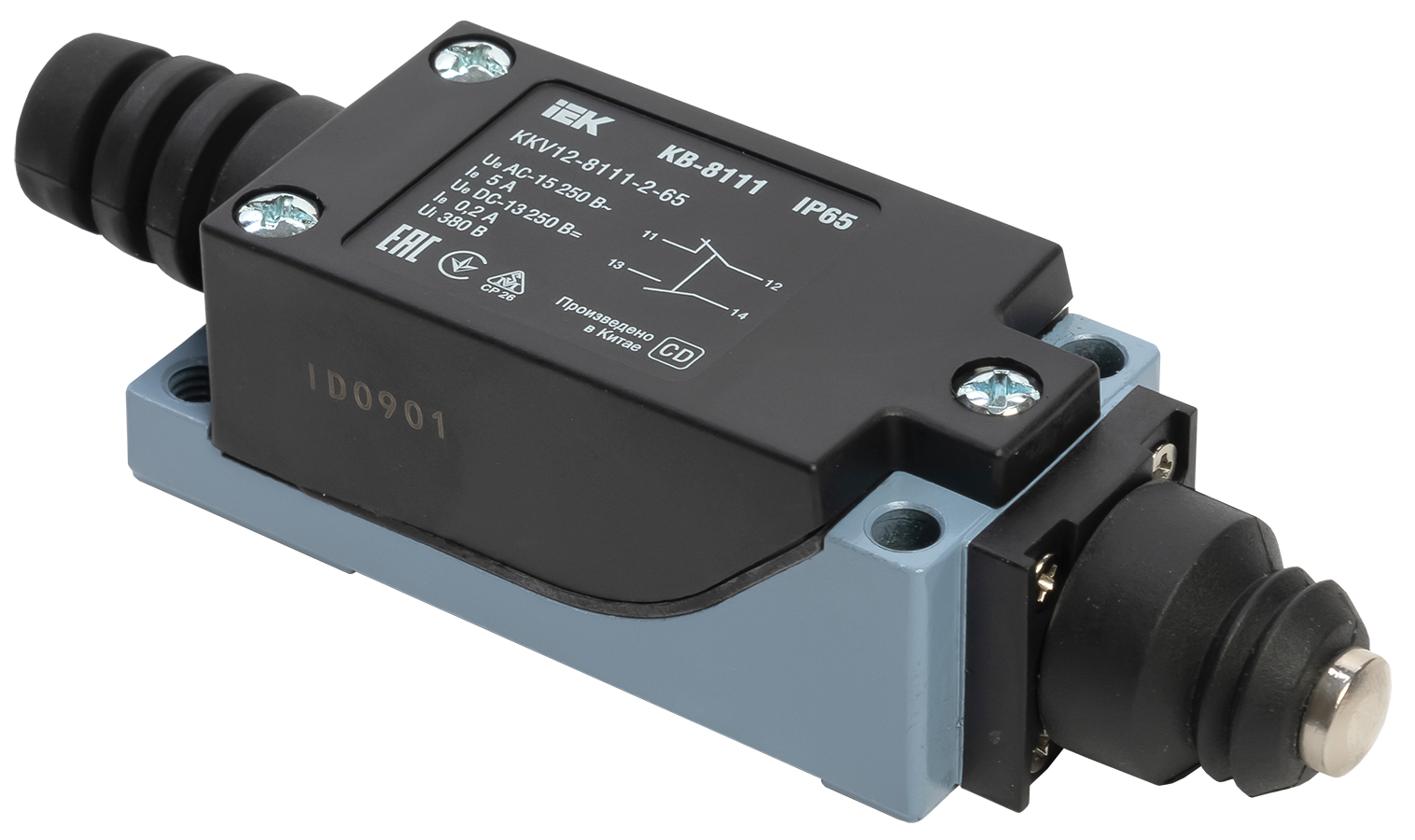 Выключатель концевой КВ-8111 толкатель купольный IP65 IEK