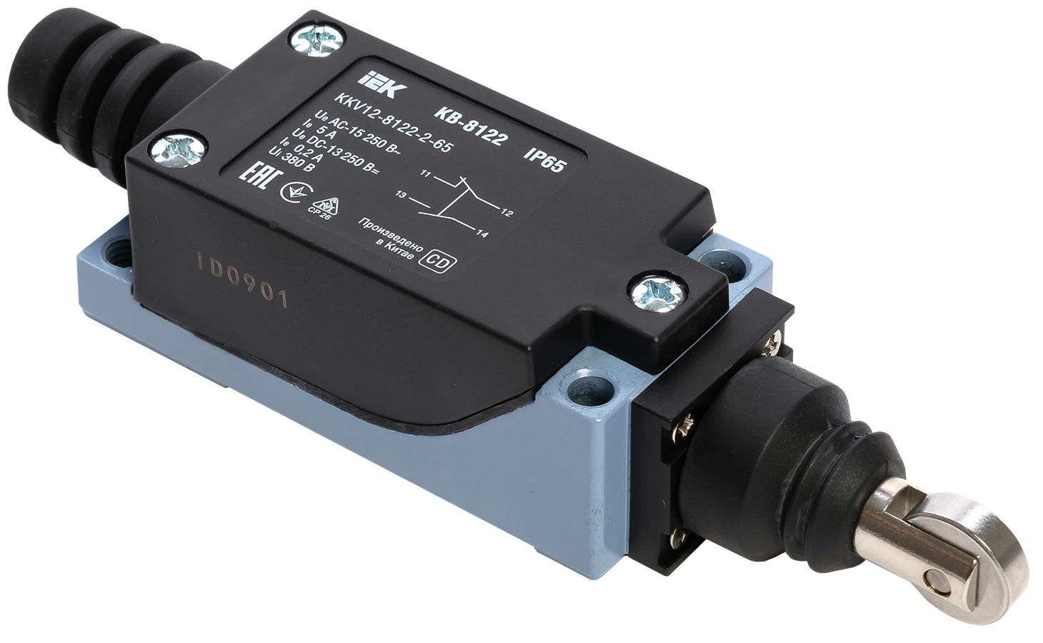 Выключатель концевой КВ-8122 ролик вертикальный нажимной IP65 IEK
