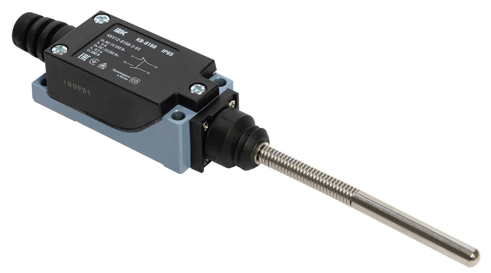 Выключатель концевой КВ-8168 двойной пружинный стержень IP65 IEK