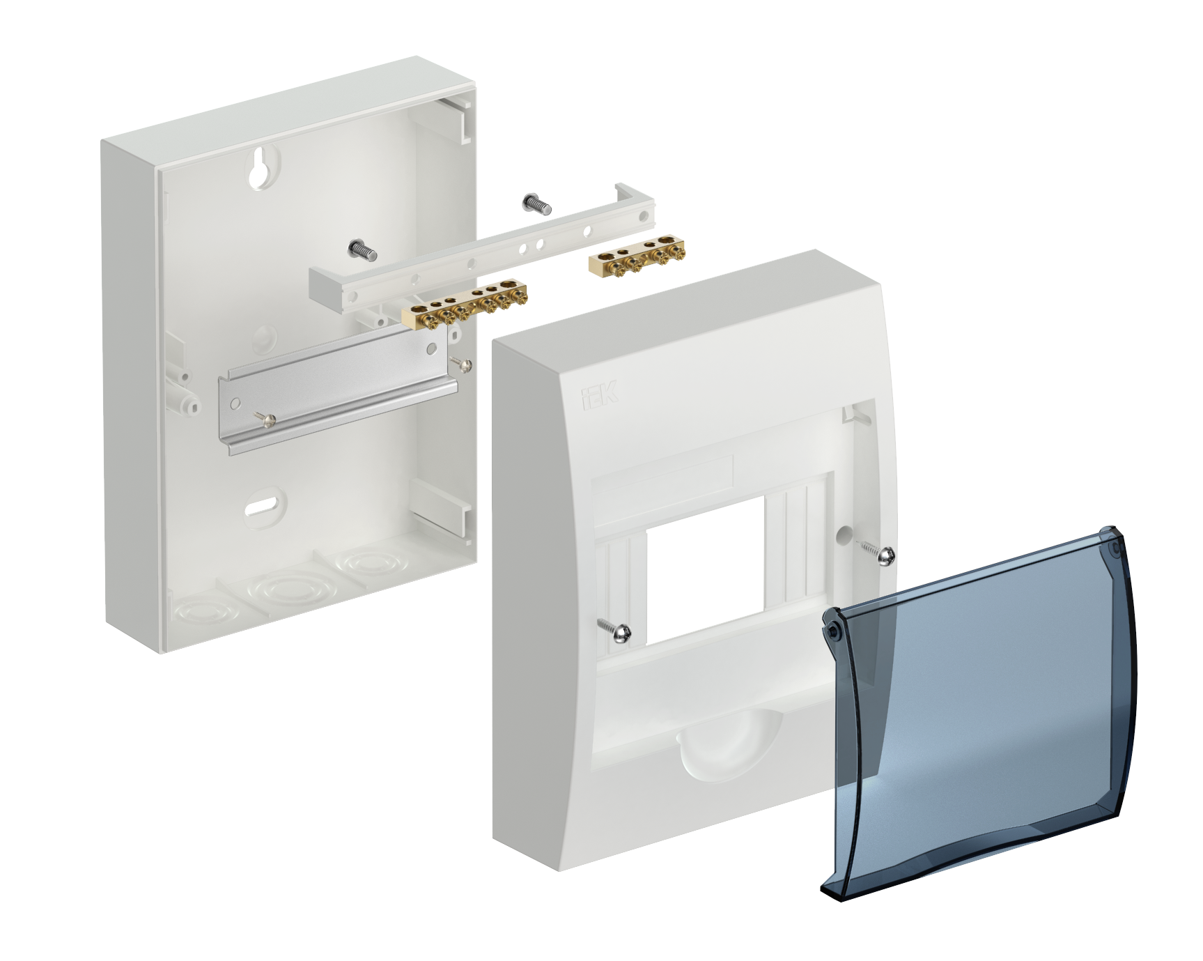 KREPTA 3 Корпус пластиковый ЩРН-П-6 IP41 белый IEK