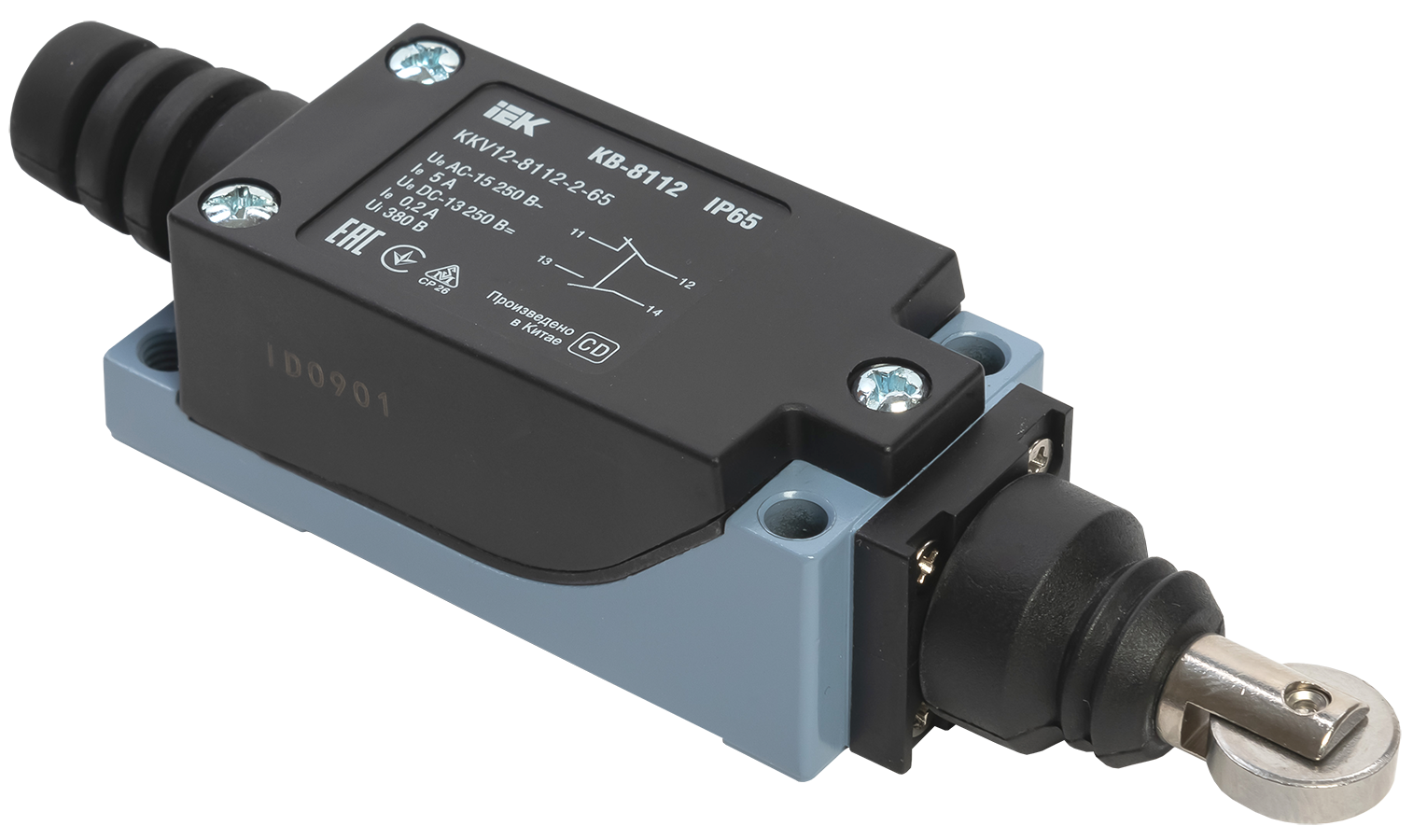 Выключатель концевой КВ-8112 толкатель с роликом IP65 IEK